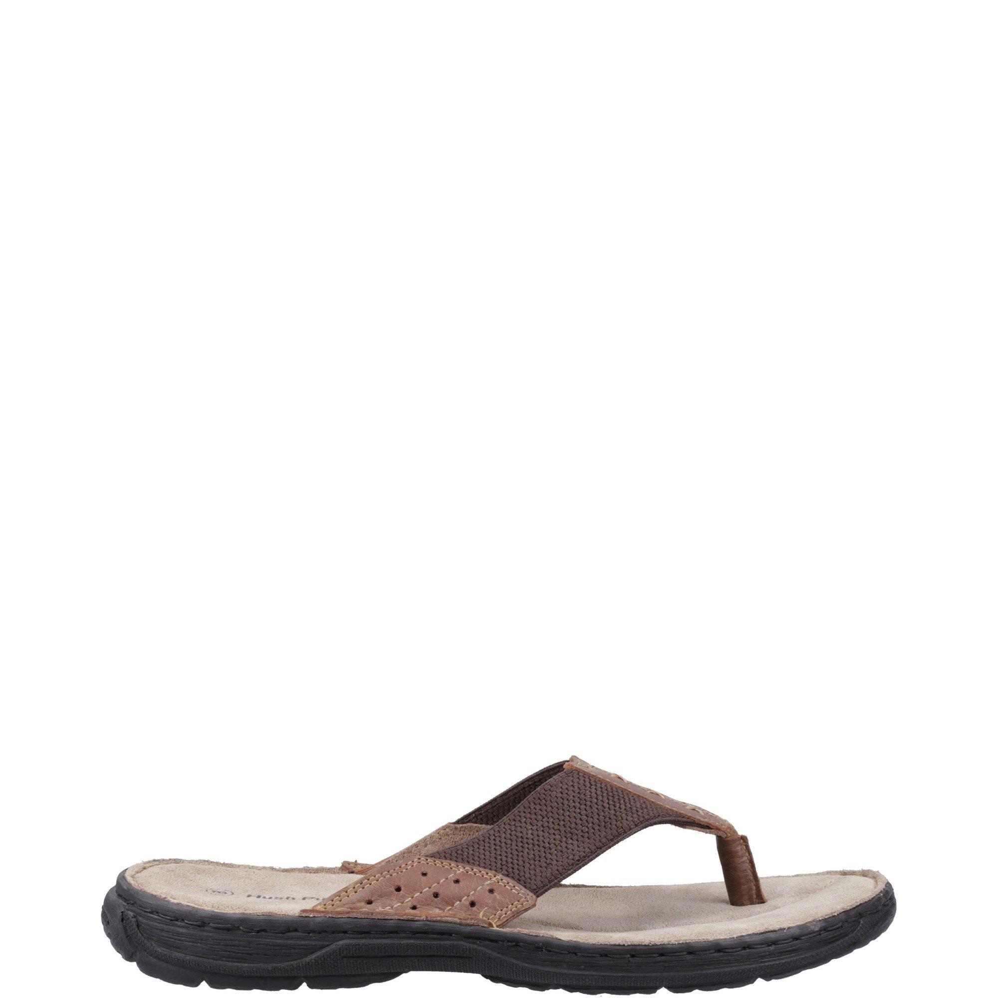 Tan - Hush Puppies - Alan Toepost Sandal - 1