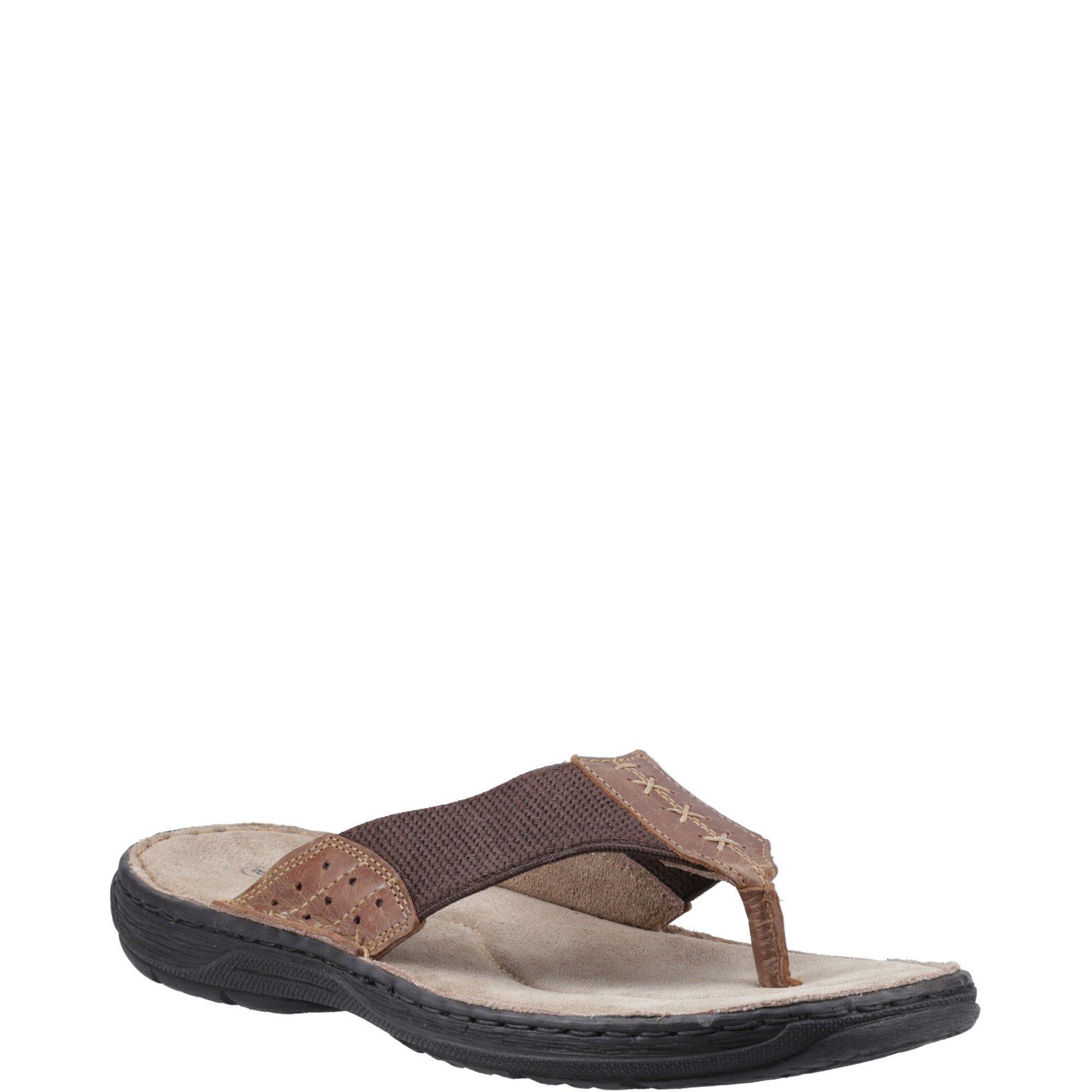 Tan - Hush Puppies - Alan Toepost Sandal - 2