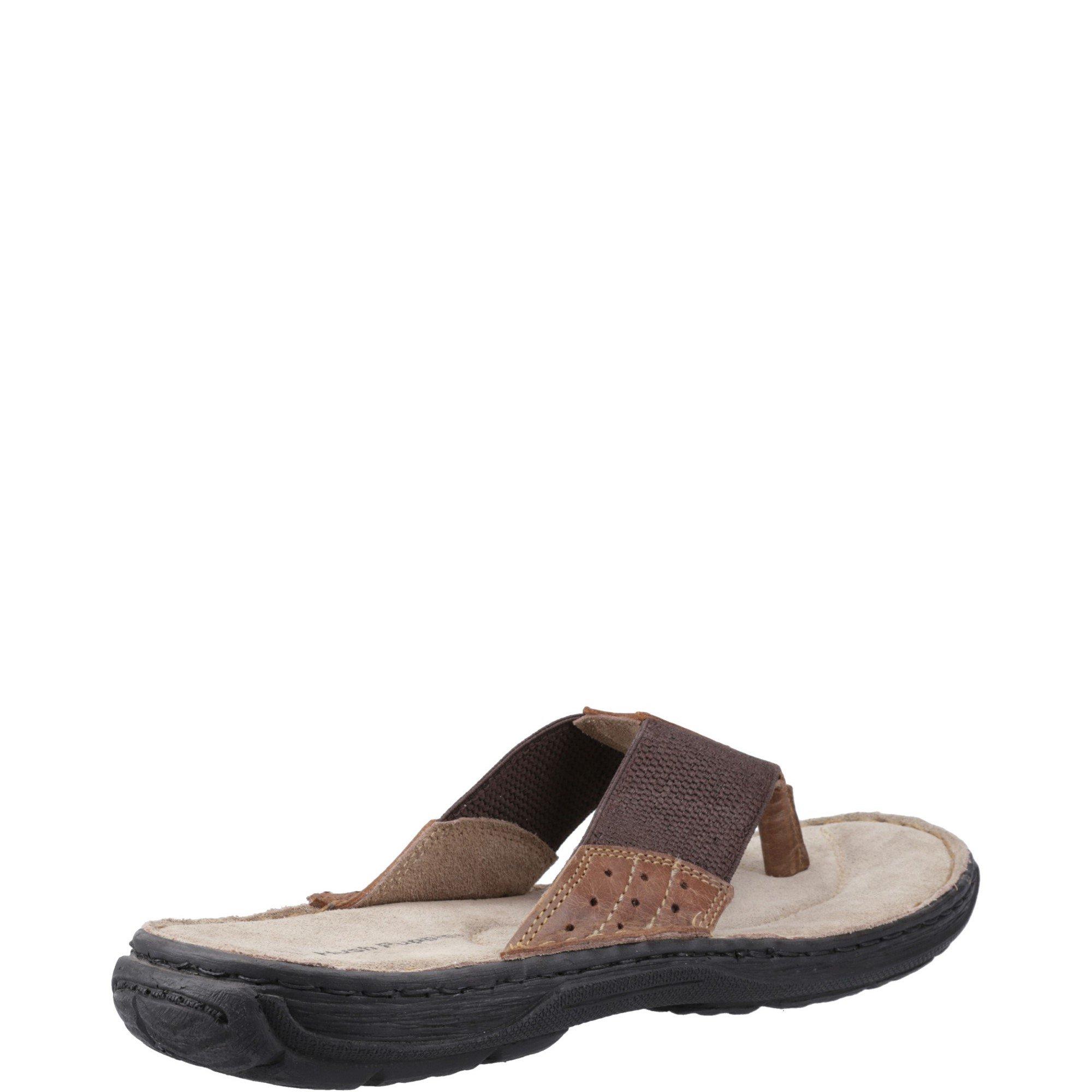 Tan - Hush Puppies - Alan Toepost Sandal - 3