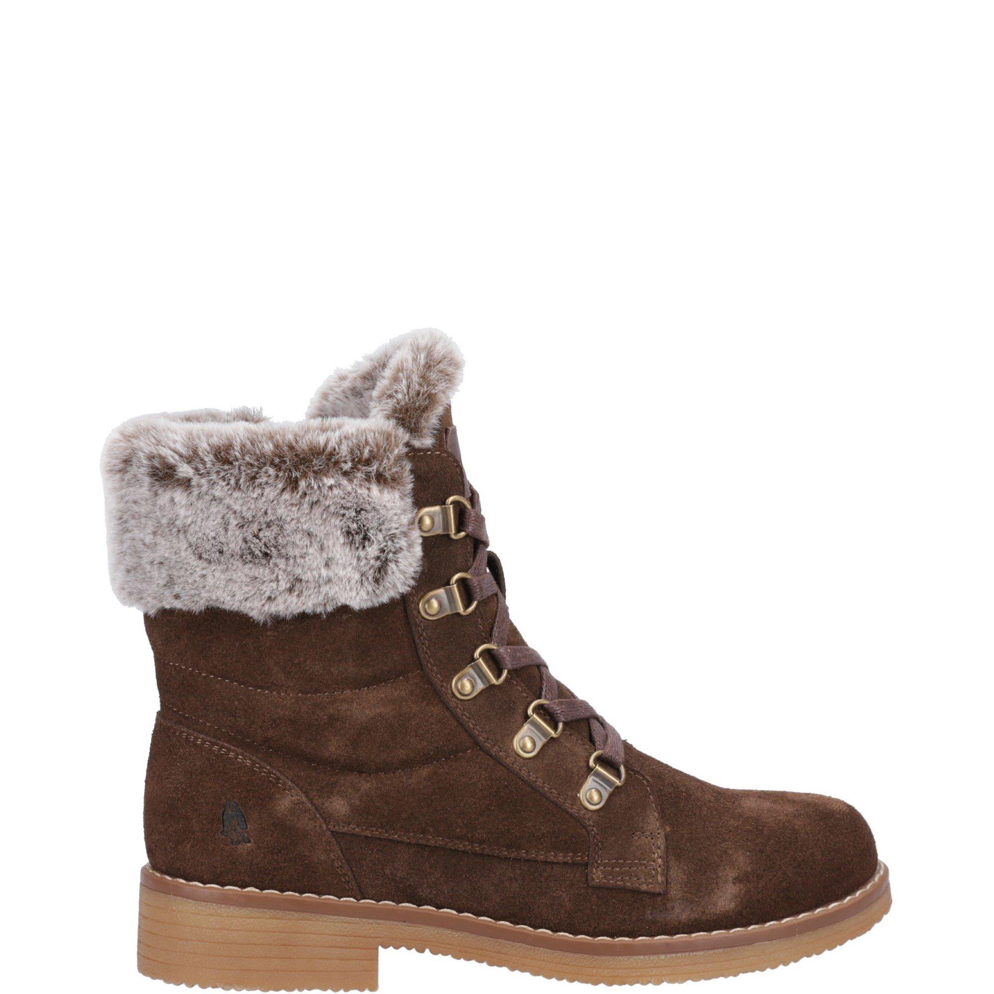 Hush Puppies Women's Brown Florence Wide Fit Boot Ankle Boots Chocolate - Size 4 - Image 6