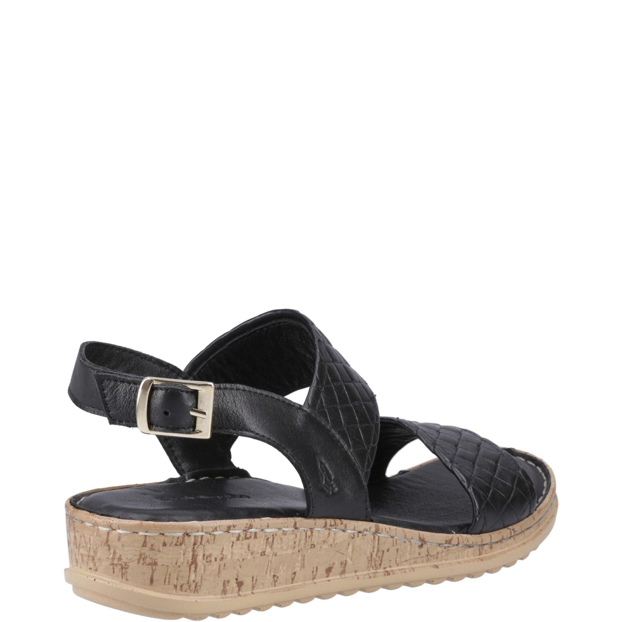 Black - Hush Puppies - Ebony Wide Fit Sandal - 3