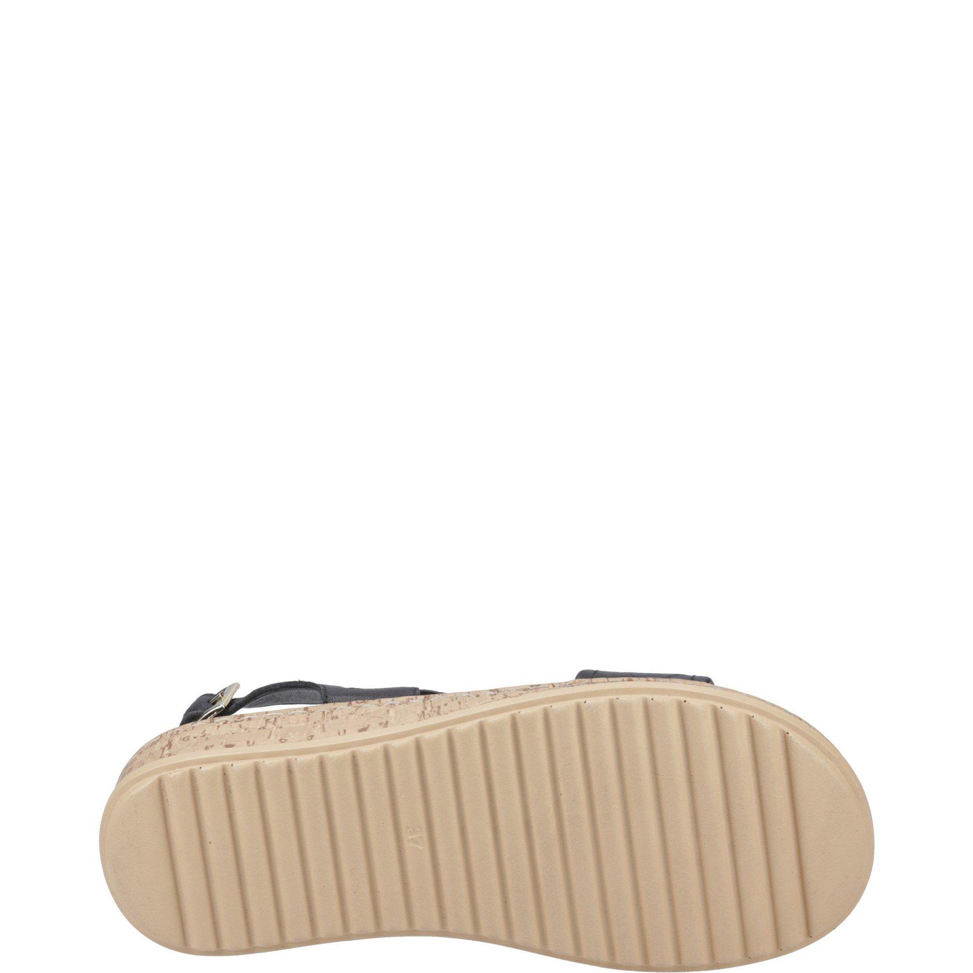 Black - Hush Puppies - Ebony Wide Fit Sandal - 4