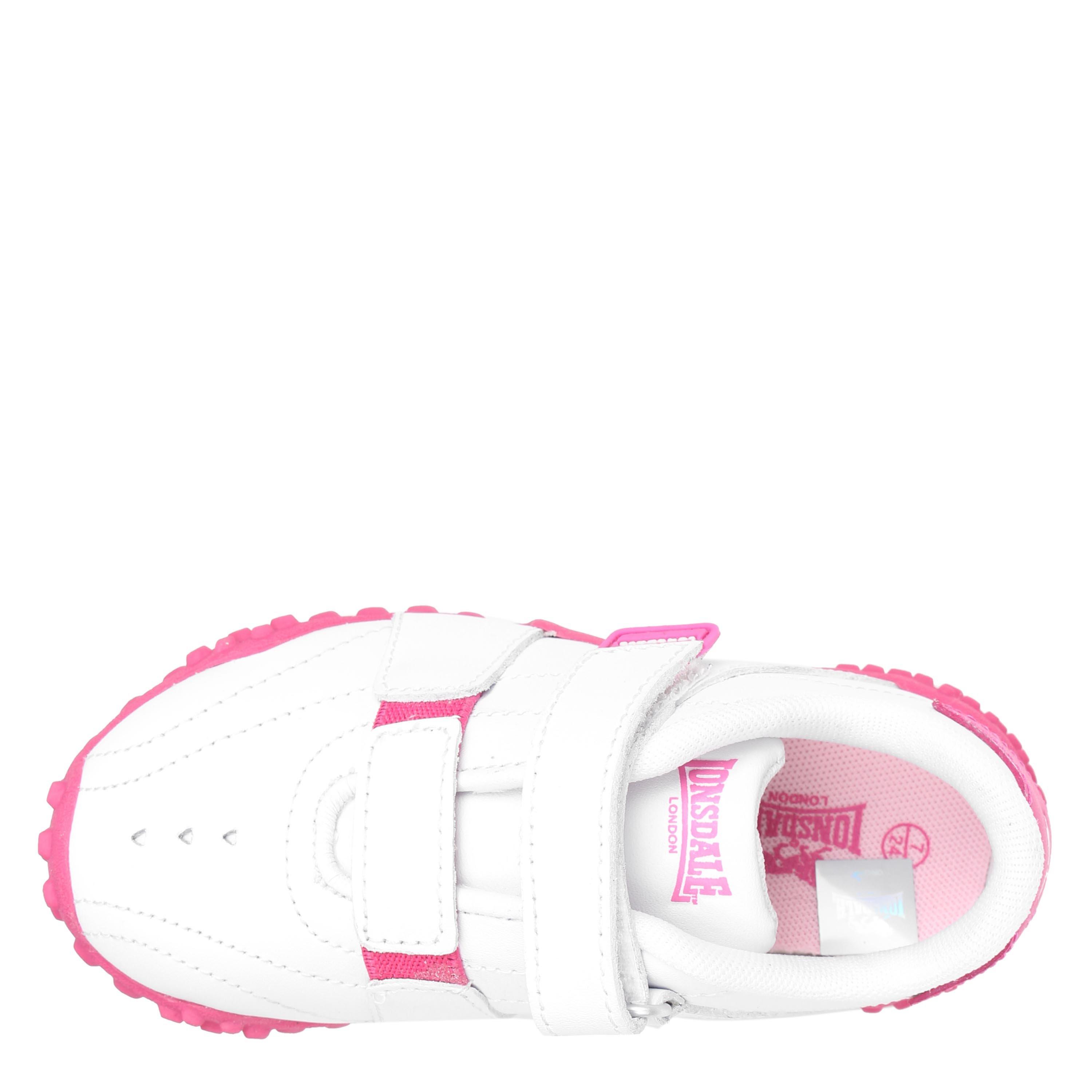 Bianco/Rosa - Lonsdale - Fulham Infants Trainers - 3