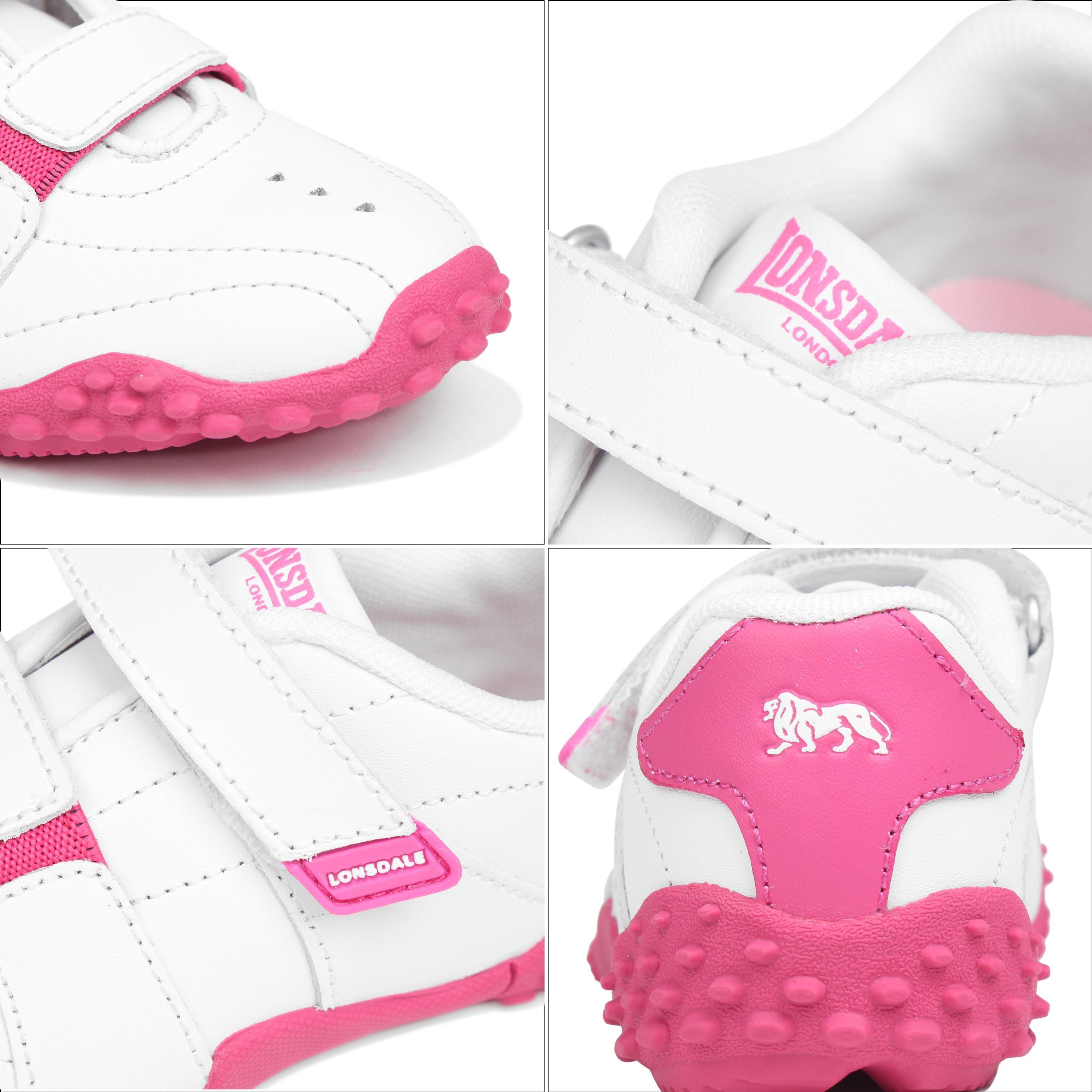 Bianco/Rosa - Lonsdale - Fulham Infants Trainers - 6