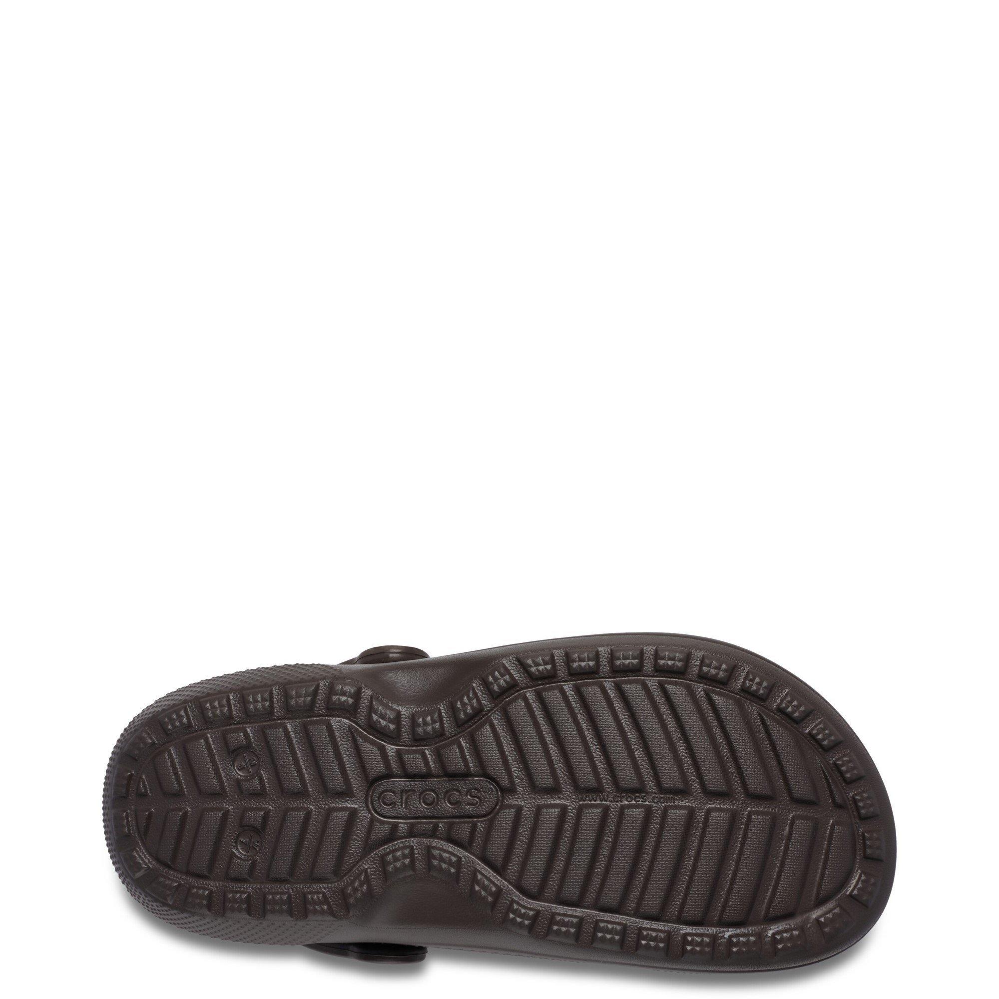 Dark Brown - Crocs - Women's Classic Lined Faux Fur Mule Slippers - 5