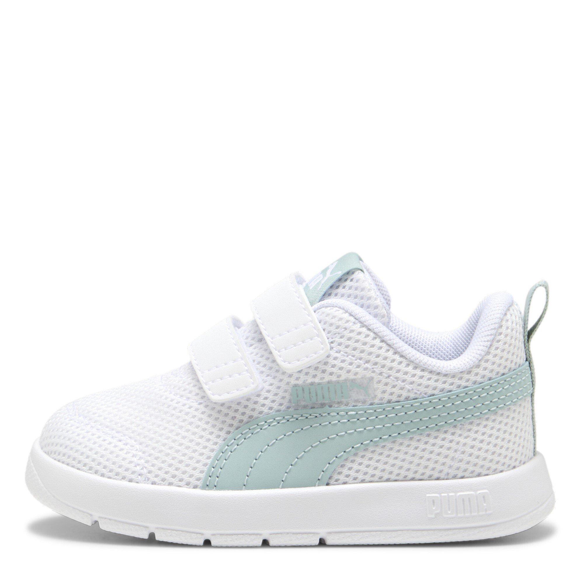 Puma White-Mint - Puma - Courtflex V3 Mesh Infants Shoes - 2