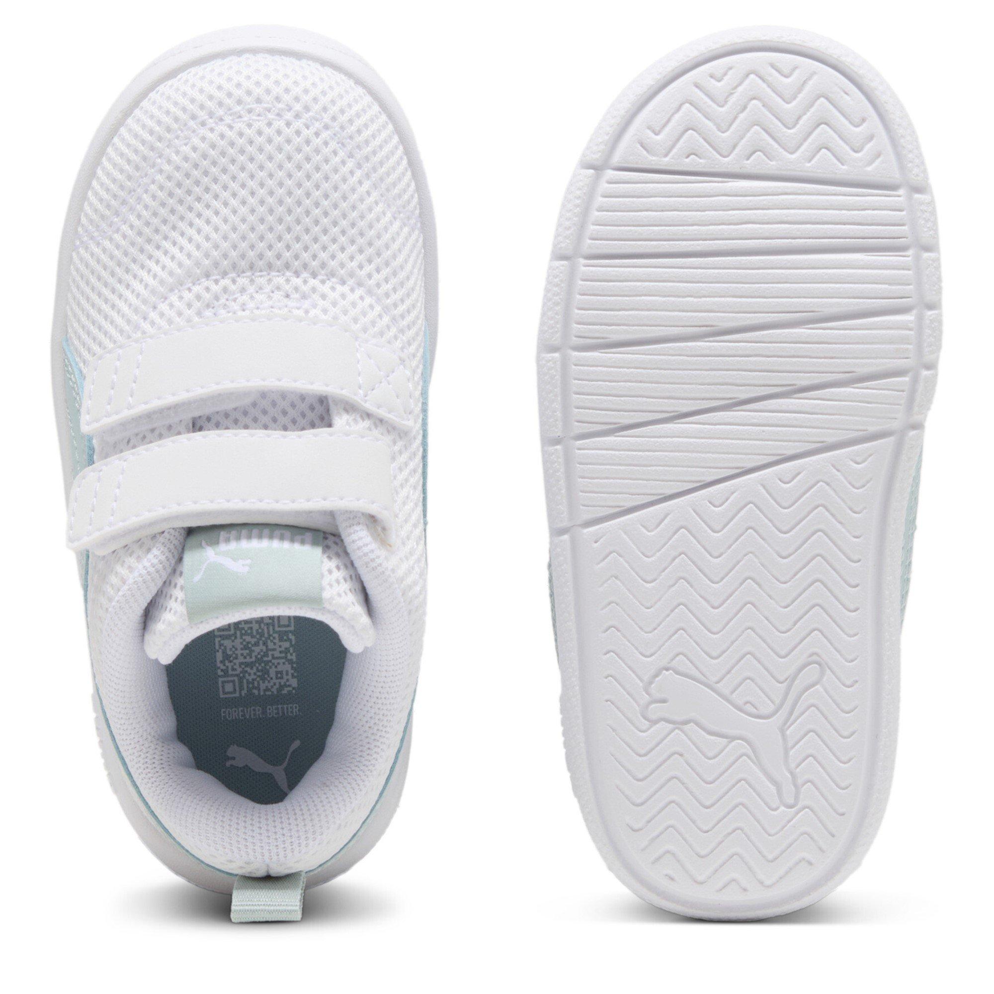 Puma White-Mint - Puma - Courtflex V3 Mesh Infants Shoes - 3