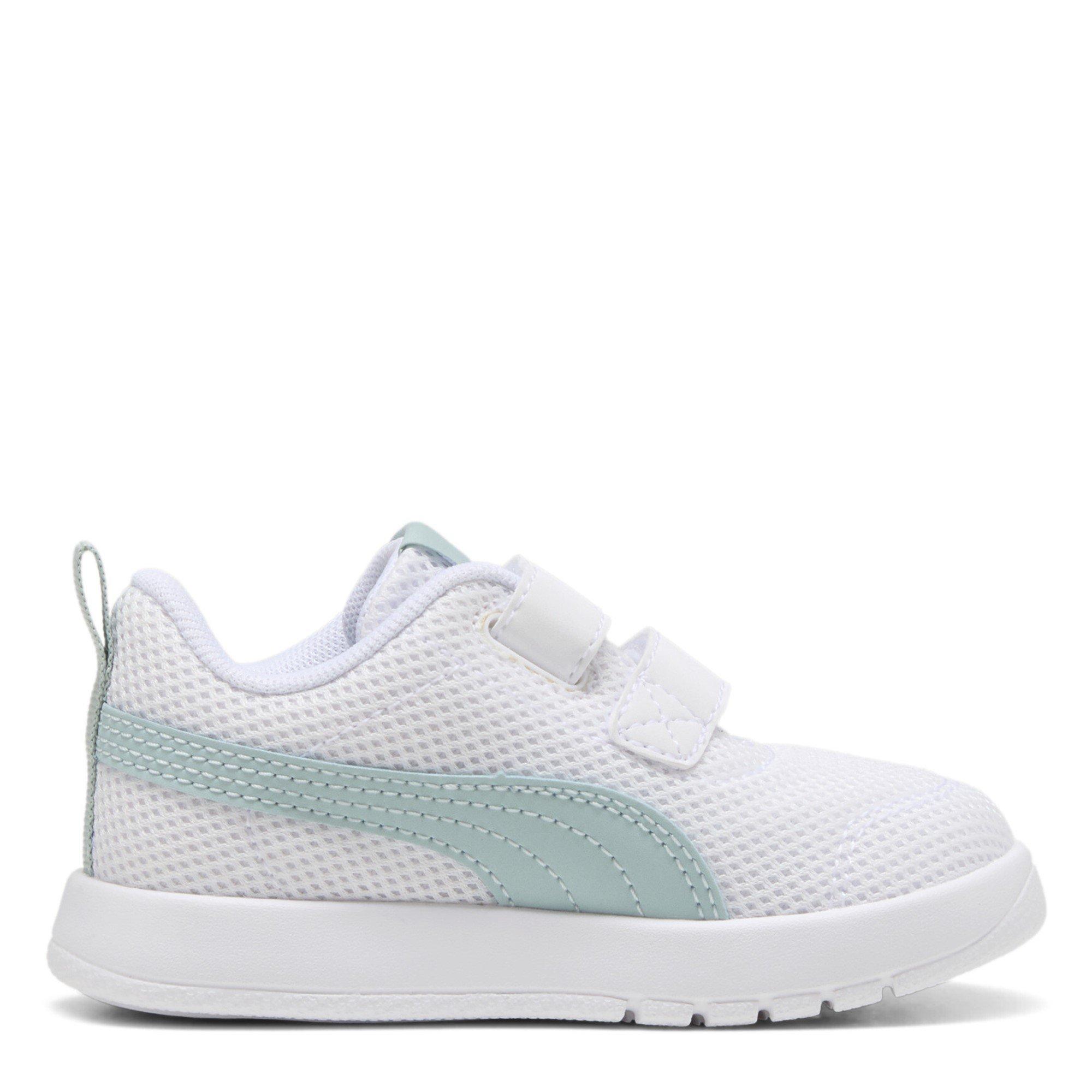 Puma White-Mint - Puma - Courtflex V3 Mesh Infants Shoes - 4