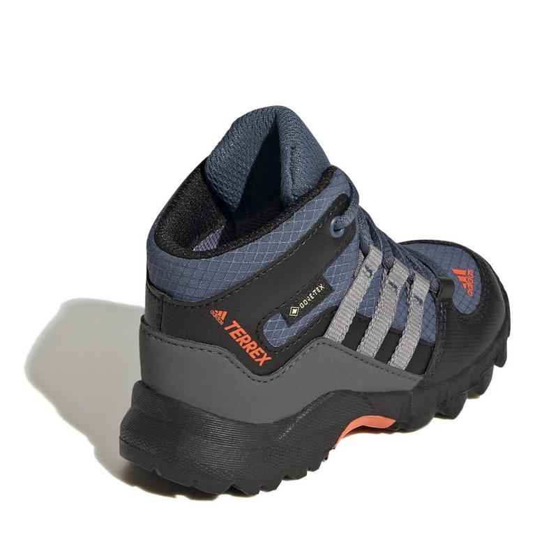 acier/gris/orng - adidas - Terrex Gore Tex Mid Infant Hiking Boot - 4