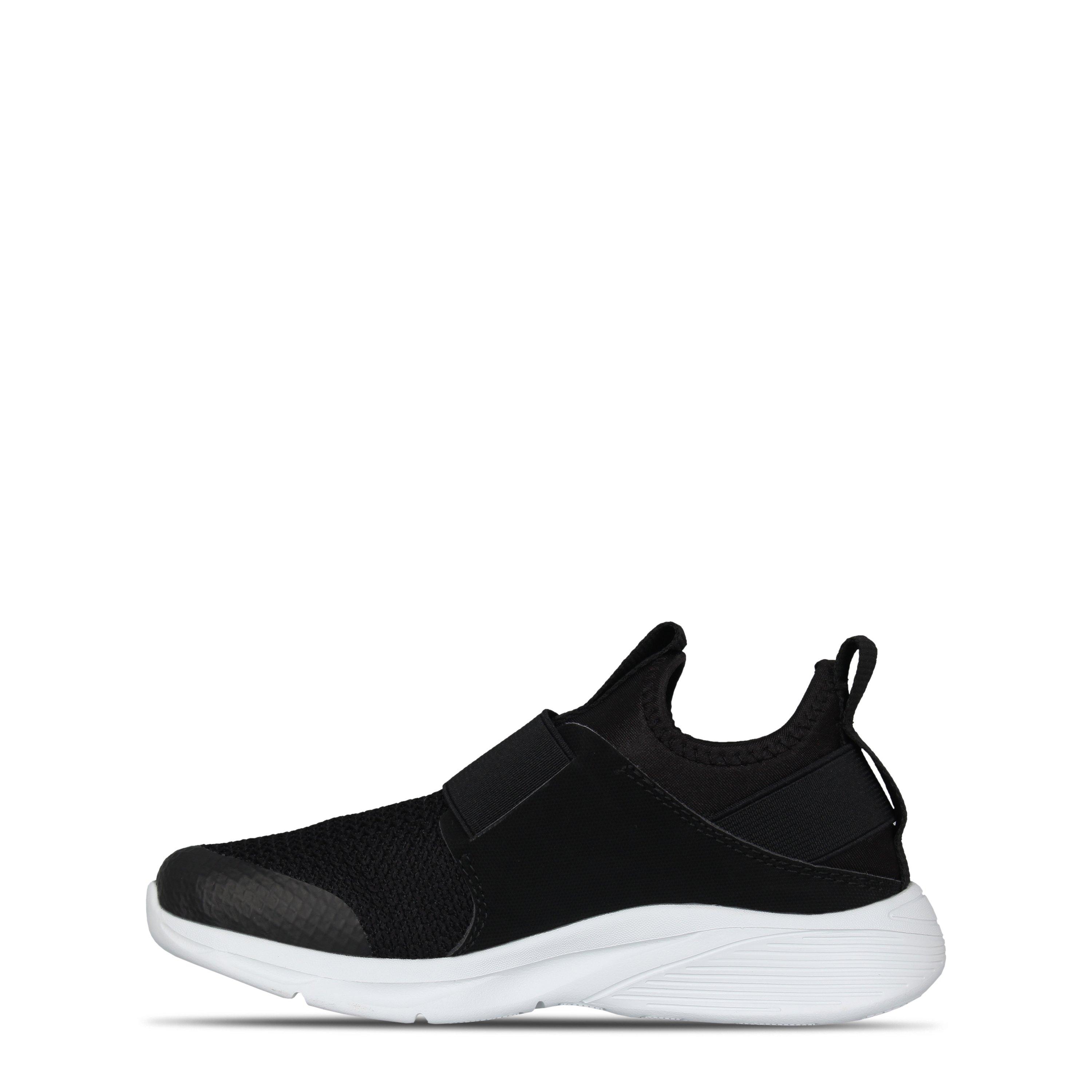 Schwarz/Weiß - Slazenger - Bolt Slip On Running Trainers Childrens - 2