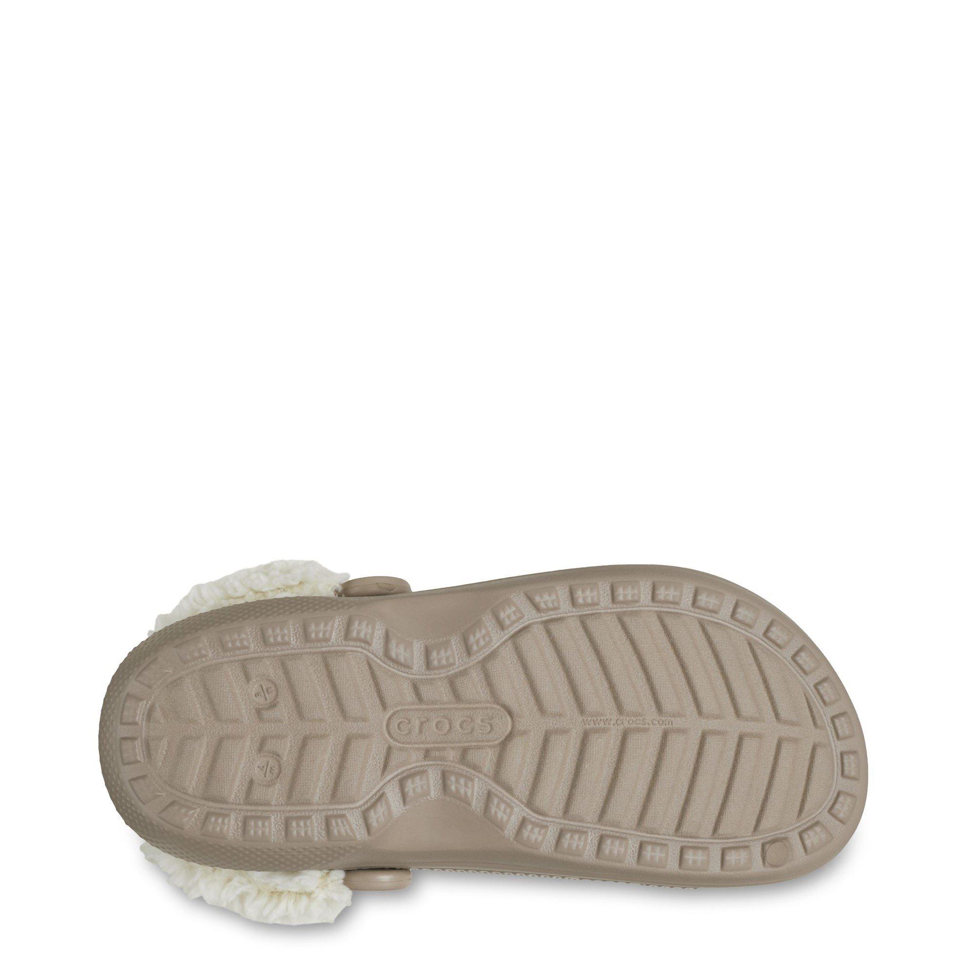 Beige - Crocs - Unisex Classic Sherpa Fleece Mule Slippers - 4