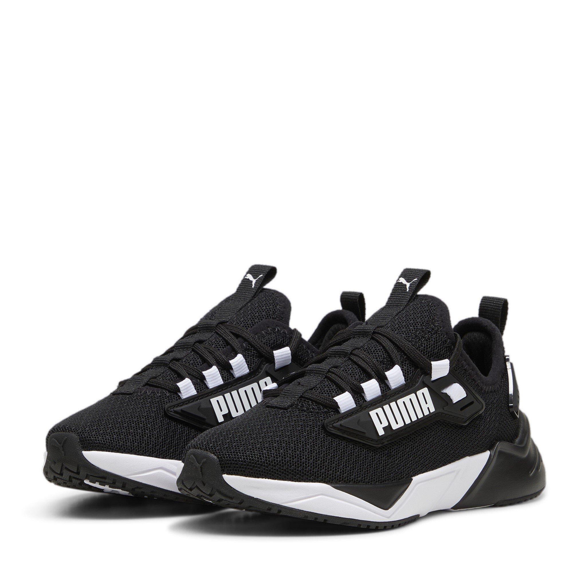 Puma Boys Retaliate 3 Running Shoes Childrens - Black/White - 2 (34.5)