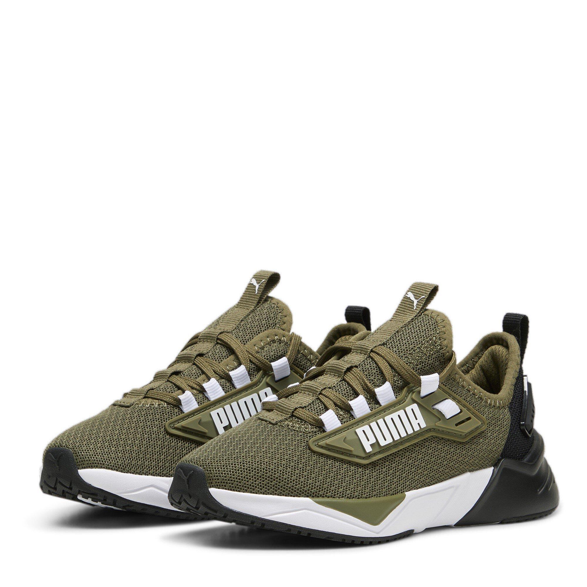 Puma Boys Retaliate 3 Running Shoes Childrens - Green/Black - C13 (32)