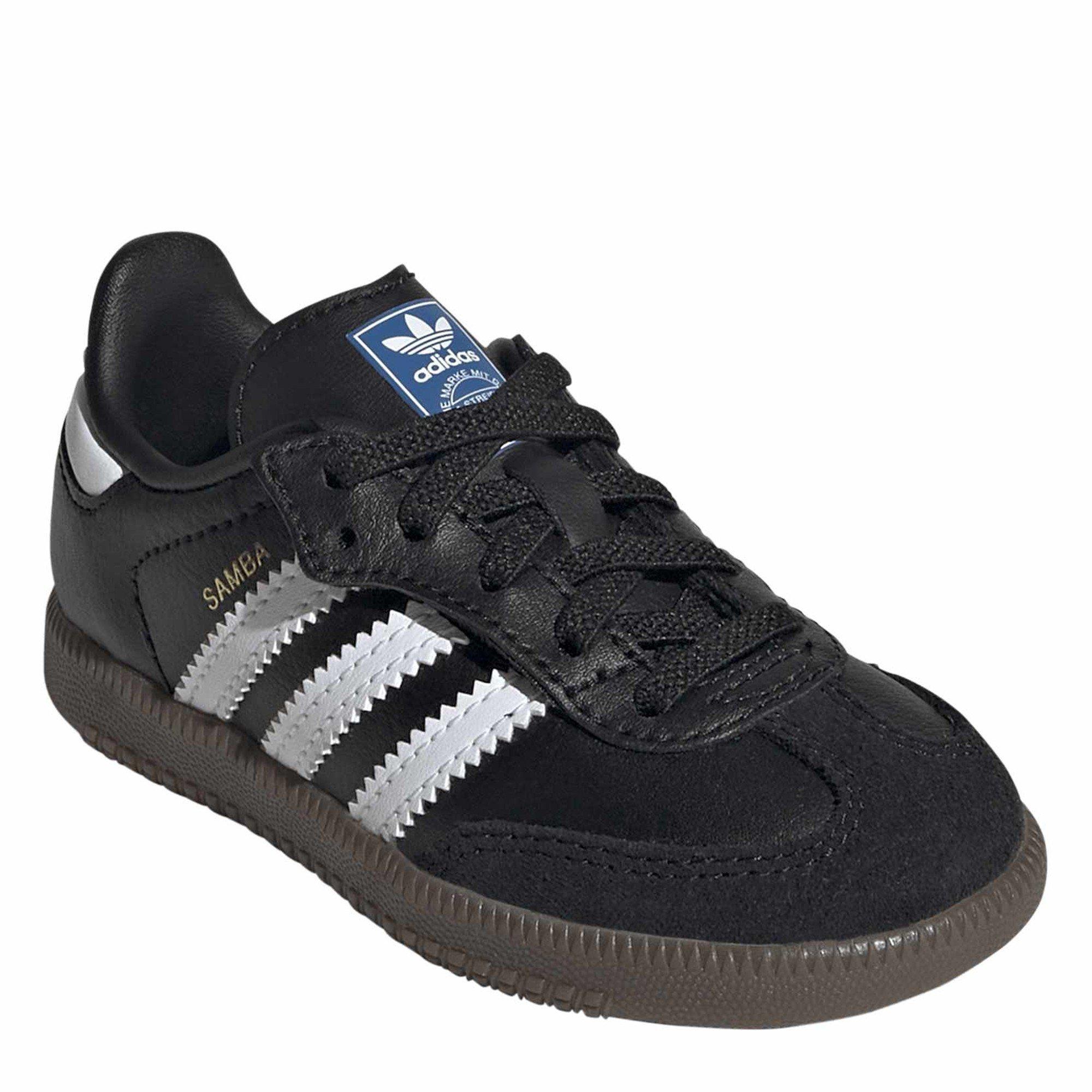 Ftwwht/Cblack - adidas Originals - Kids' Samba OG Comfort Leather Low-Top Trainers - 3