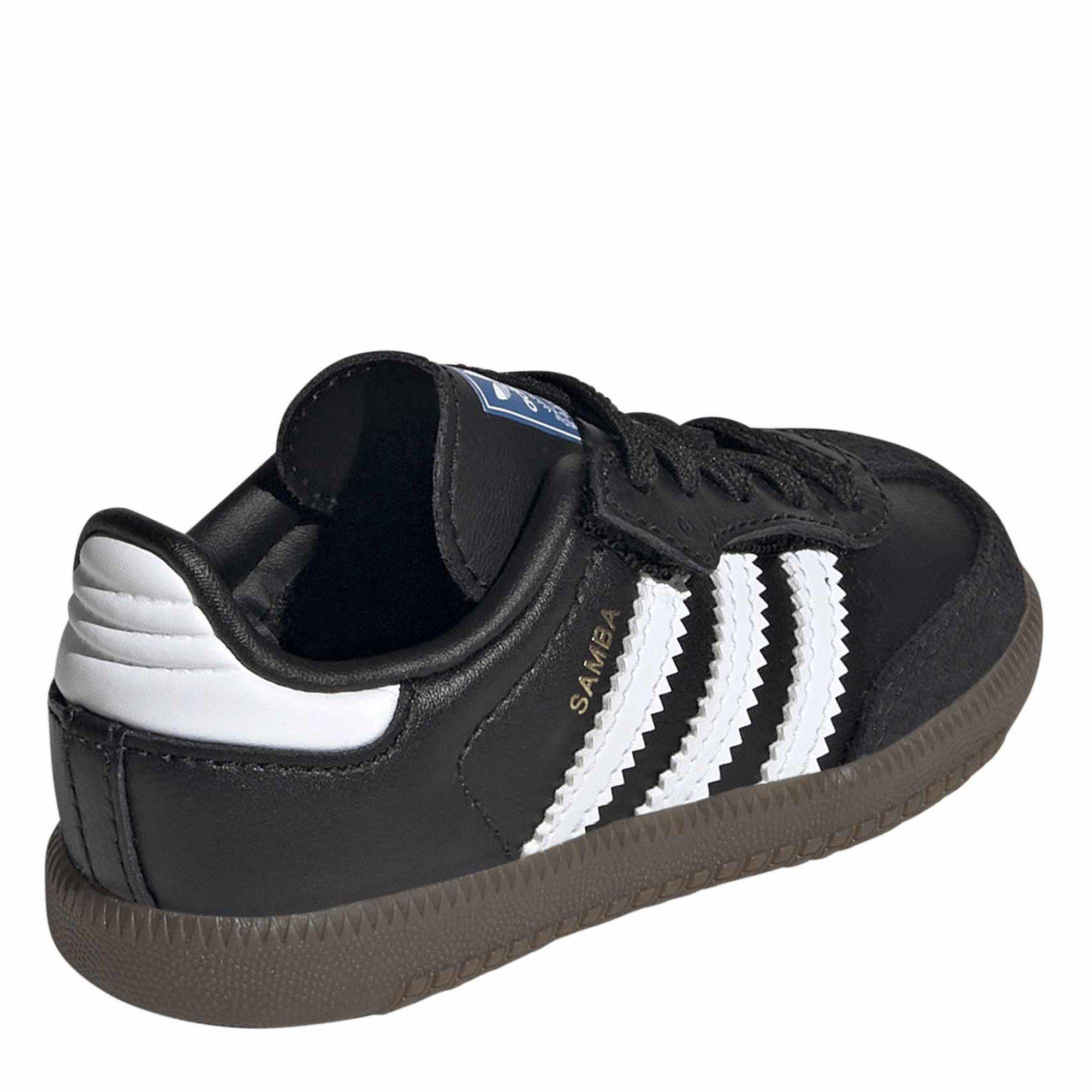 Ftwwht/Cblack - adidas Originals - Kids' Samba OG Comfort Leather Low-Top Trainers - 4