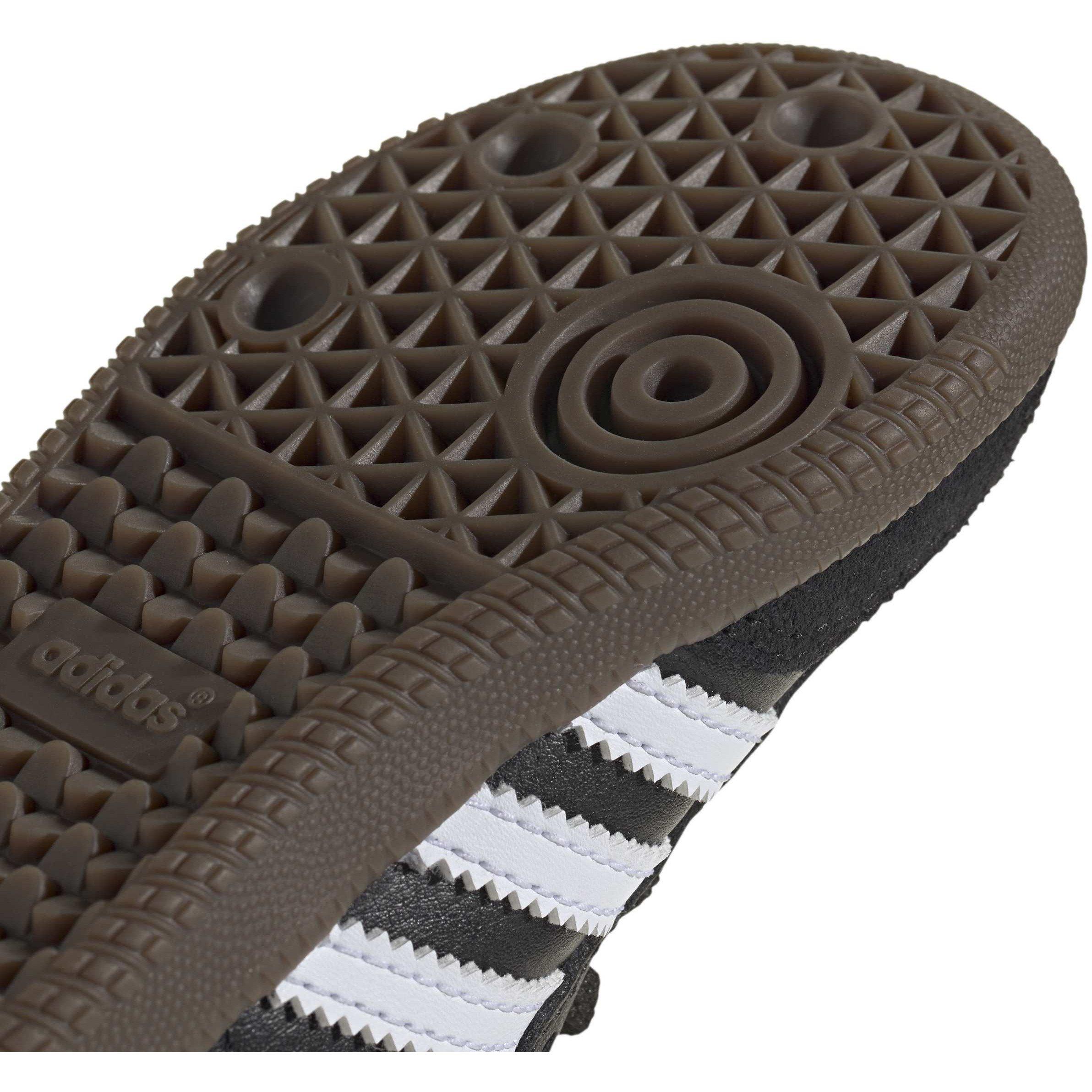 Ftwwht/Cblack - adidas Originals - Kids' Samba OG Comfort Leather Low-Top Trainers - 7