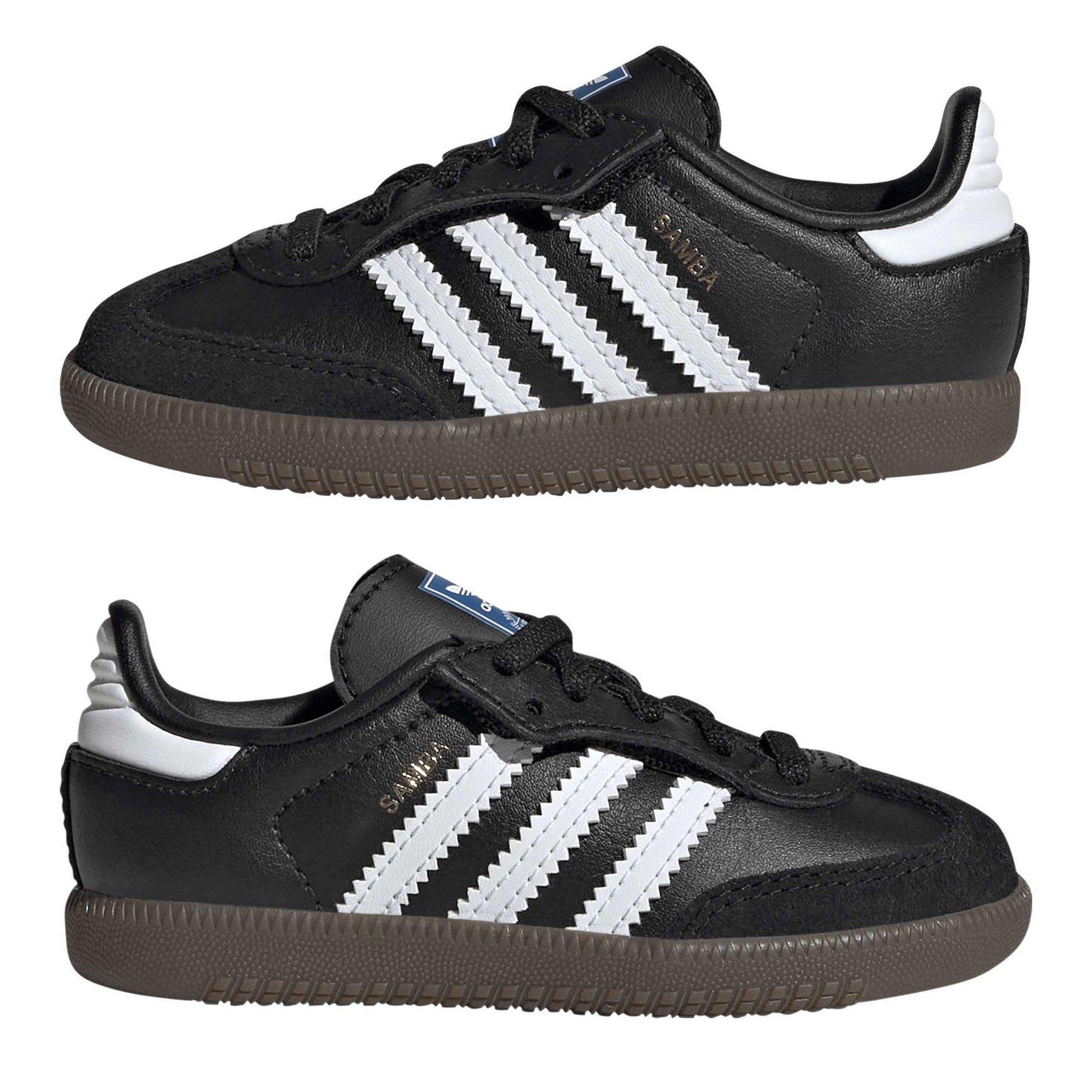 Ftwwht/Cblack - adidas Originals - Kids' Samba OG Comfort Leather Low-Top Trainers - 10
