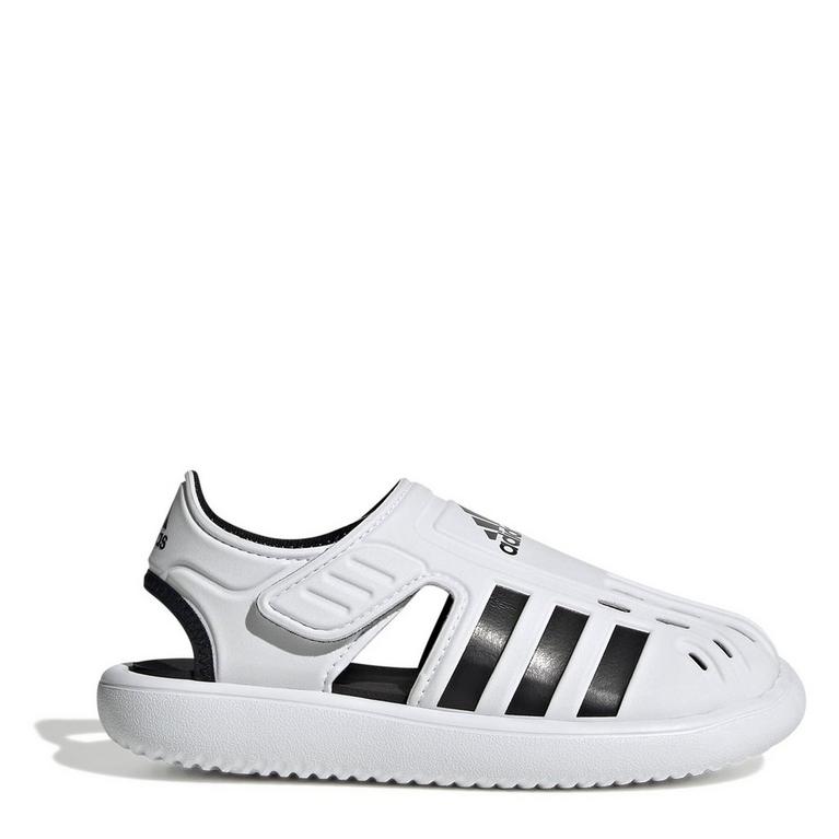 Blanc nuage - adidas - Hass Block Heel Leather Sandals - 1