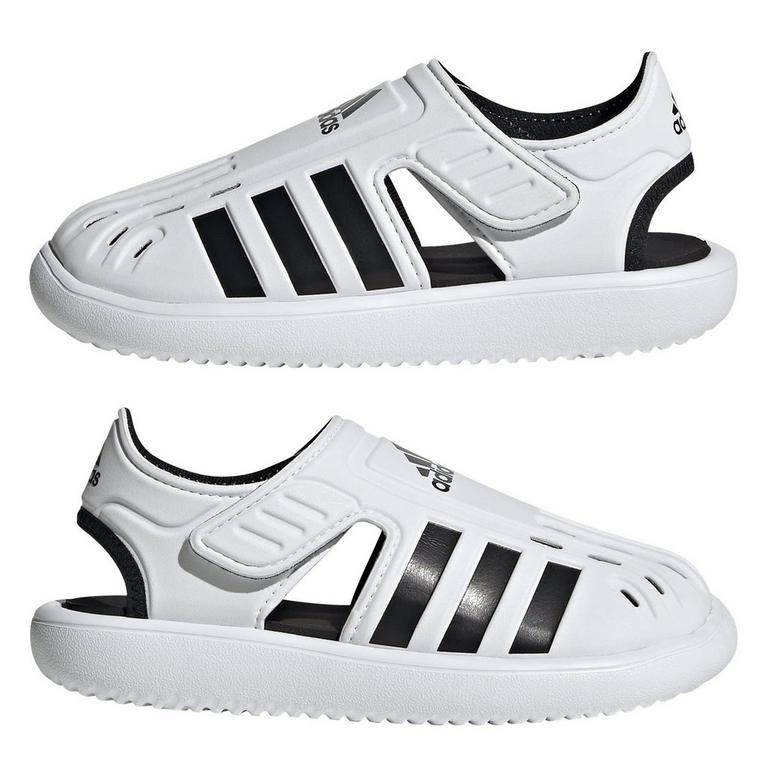 Blanc nuage - adidas - Hass Block Heel Leather Sandals - 9