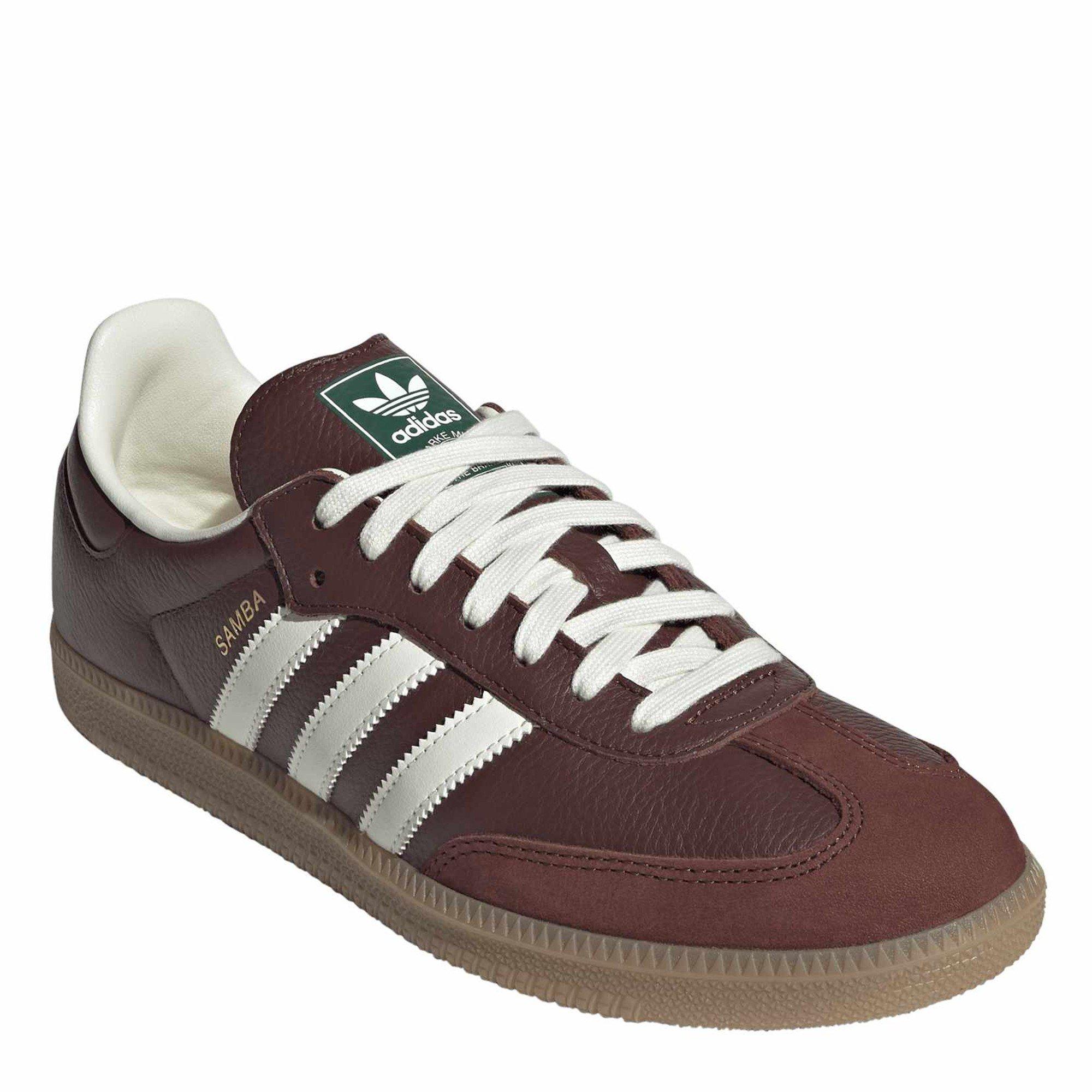 Brown - adidas Originals - Kids' Samba OG Leather Low-Top Trainers - 3
