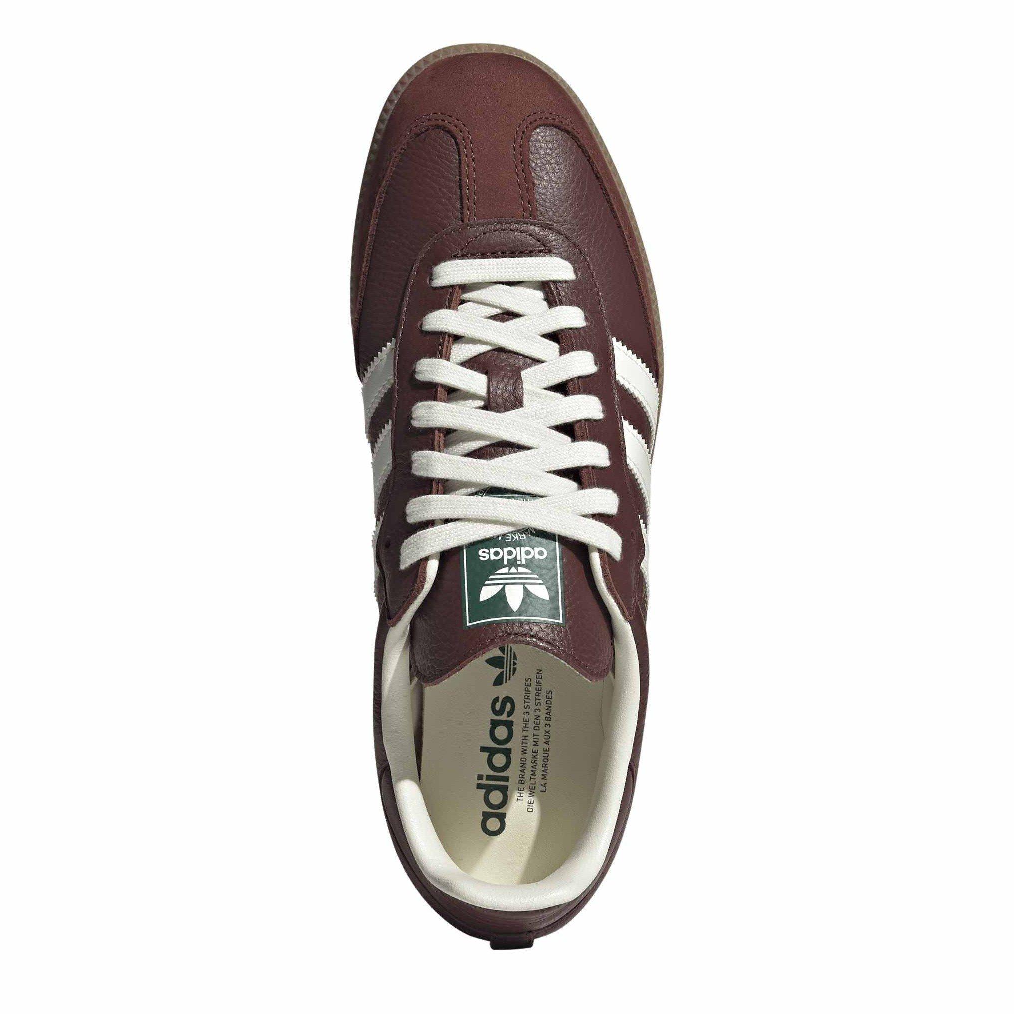 Brown - adidas Originals - Kids' Samba OG Leather Low-Top Trainers - 5