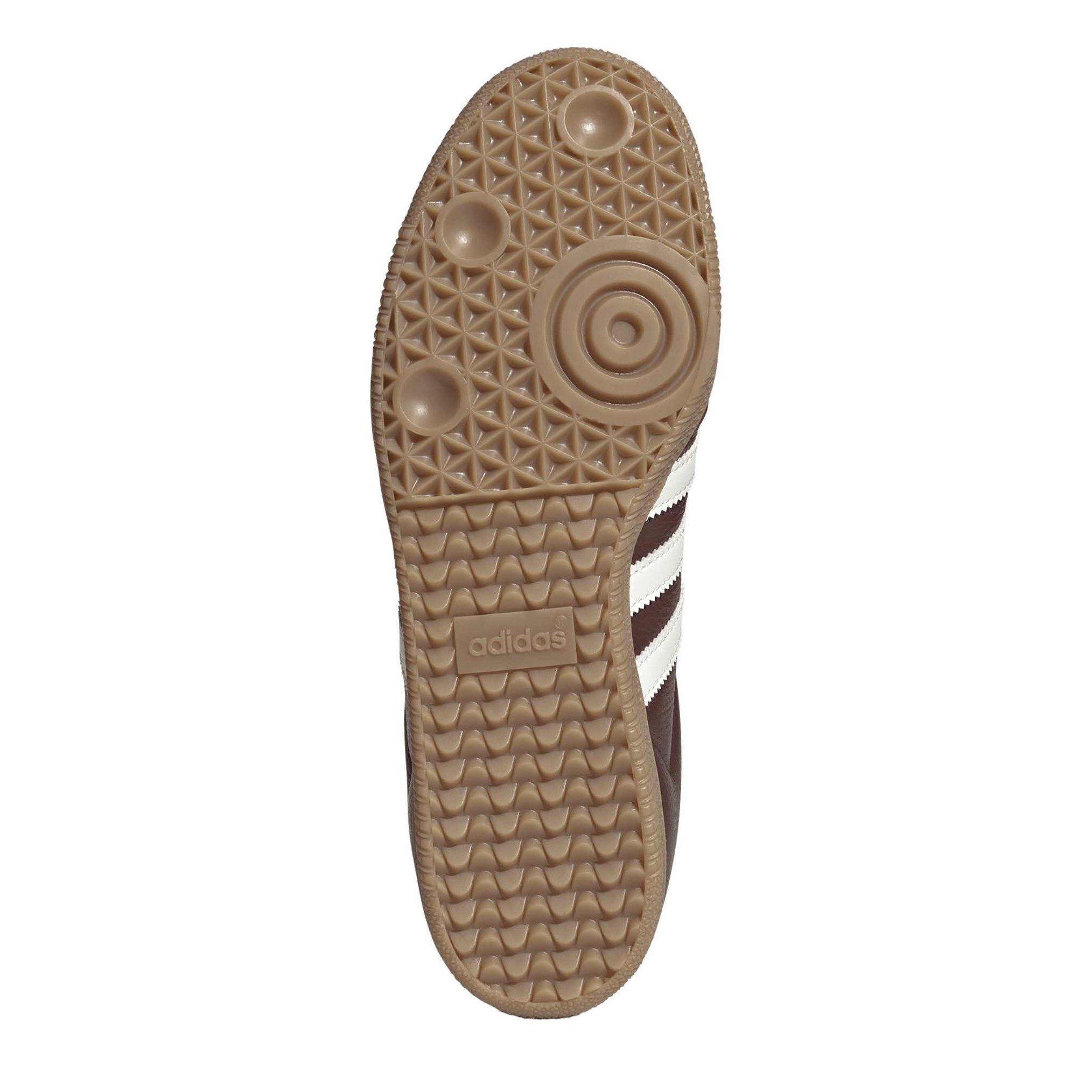 Brown - adidas Originals - Kids' Samba OG Leather Low-Top Trainers - 6