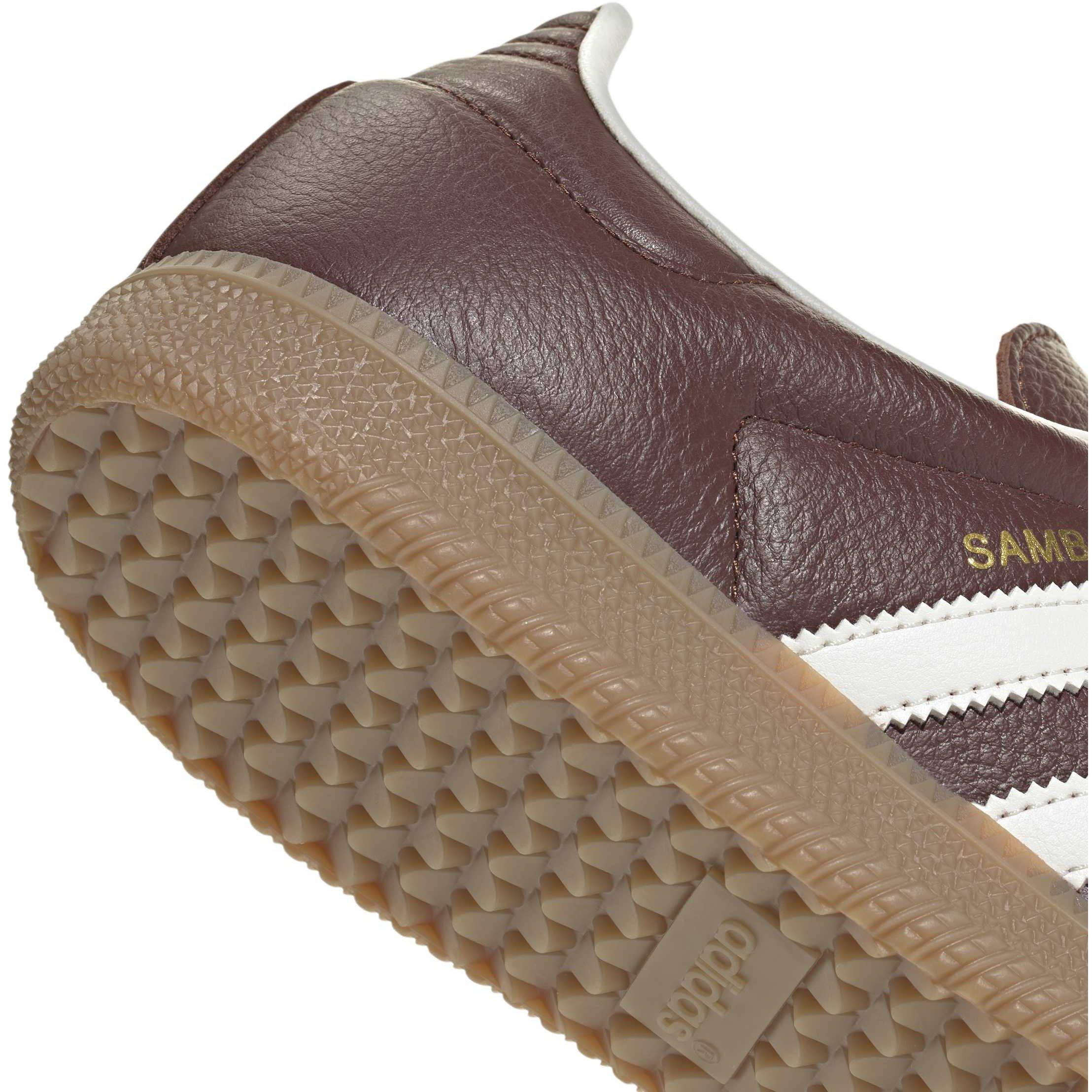Brown - adidas Originals - Kids' Samba OG Leather Low-Top Trainers - 7