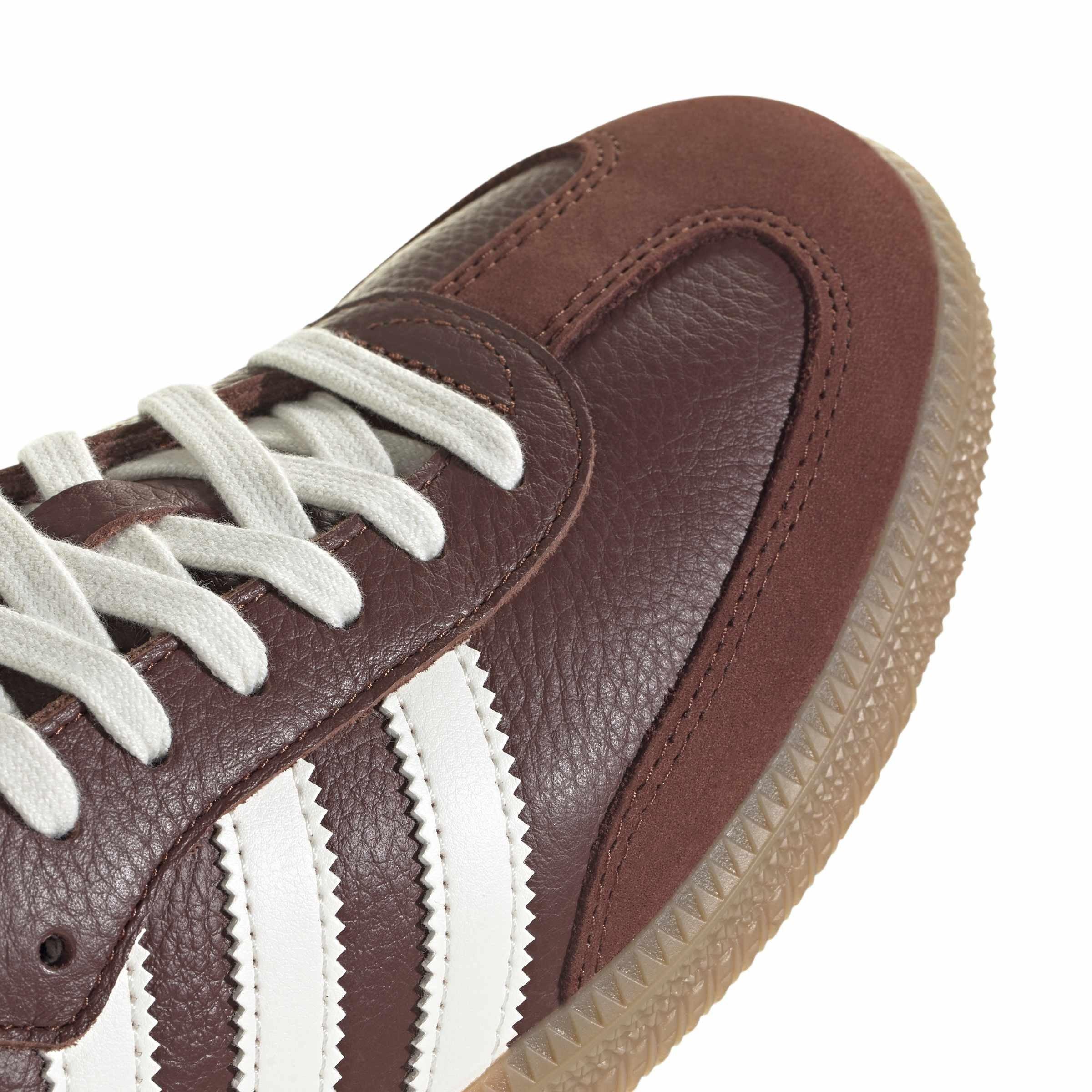 Brown - adidas Originals - Kids' Samba OG Leather Low-Top Trainers - 8
