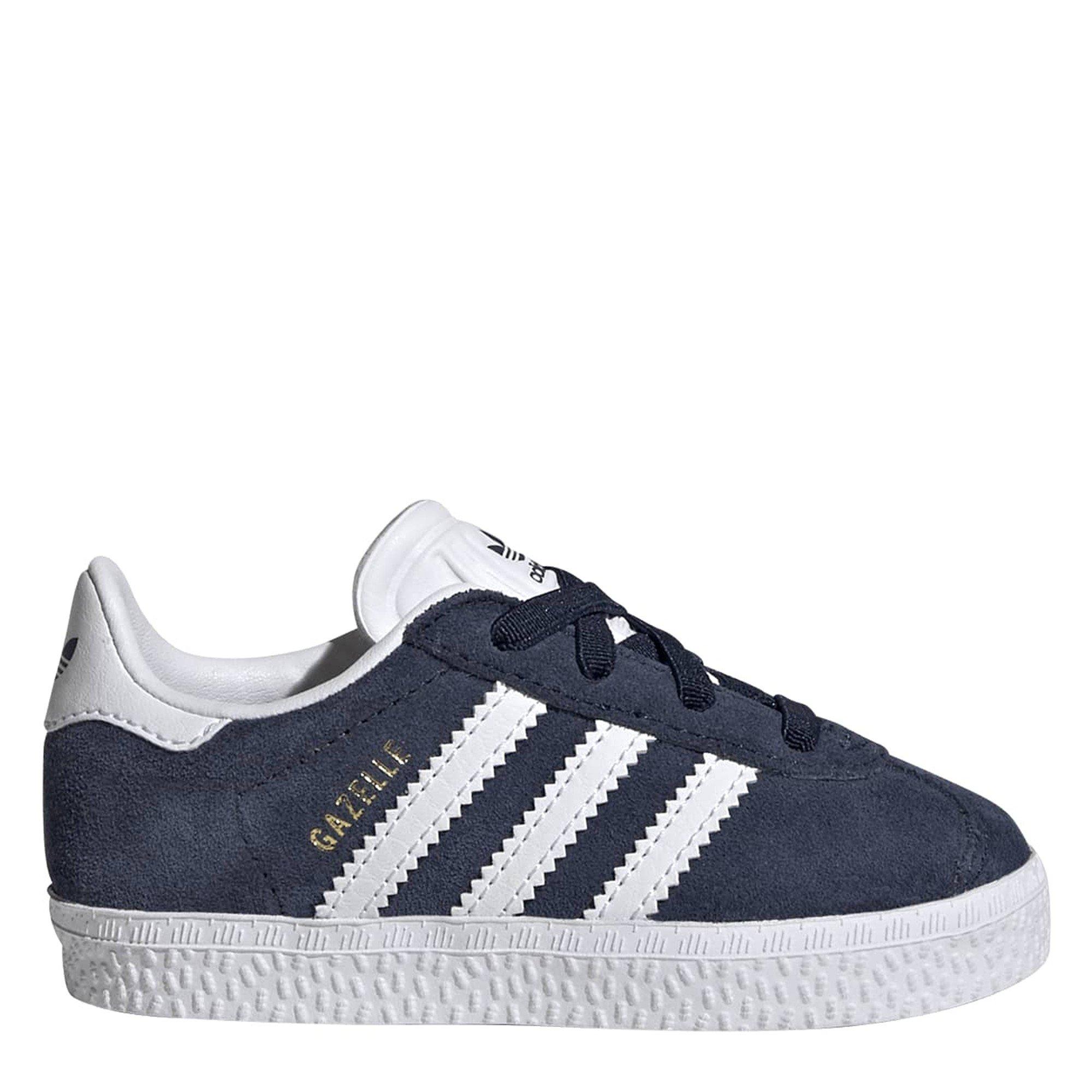 Navy - adidas Originals - adidas Originals Gazelle Trainers - 1