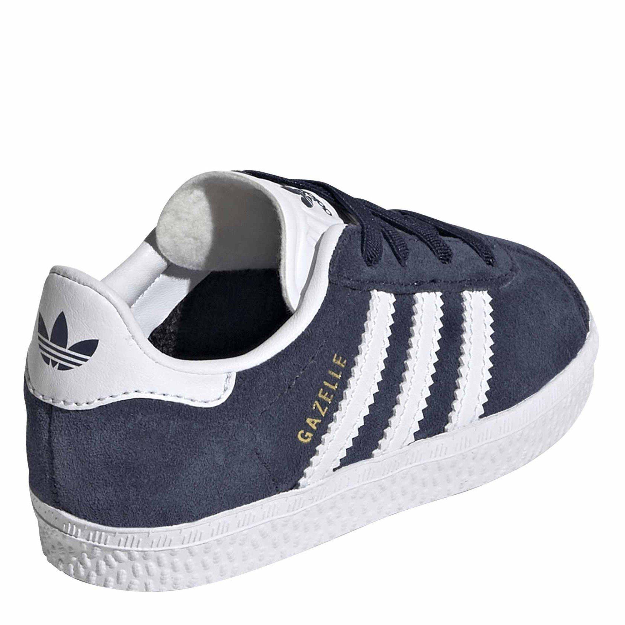 Navy - adidas Originals - adidas Originals Gazelle Trainers - 4