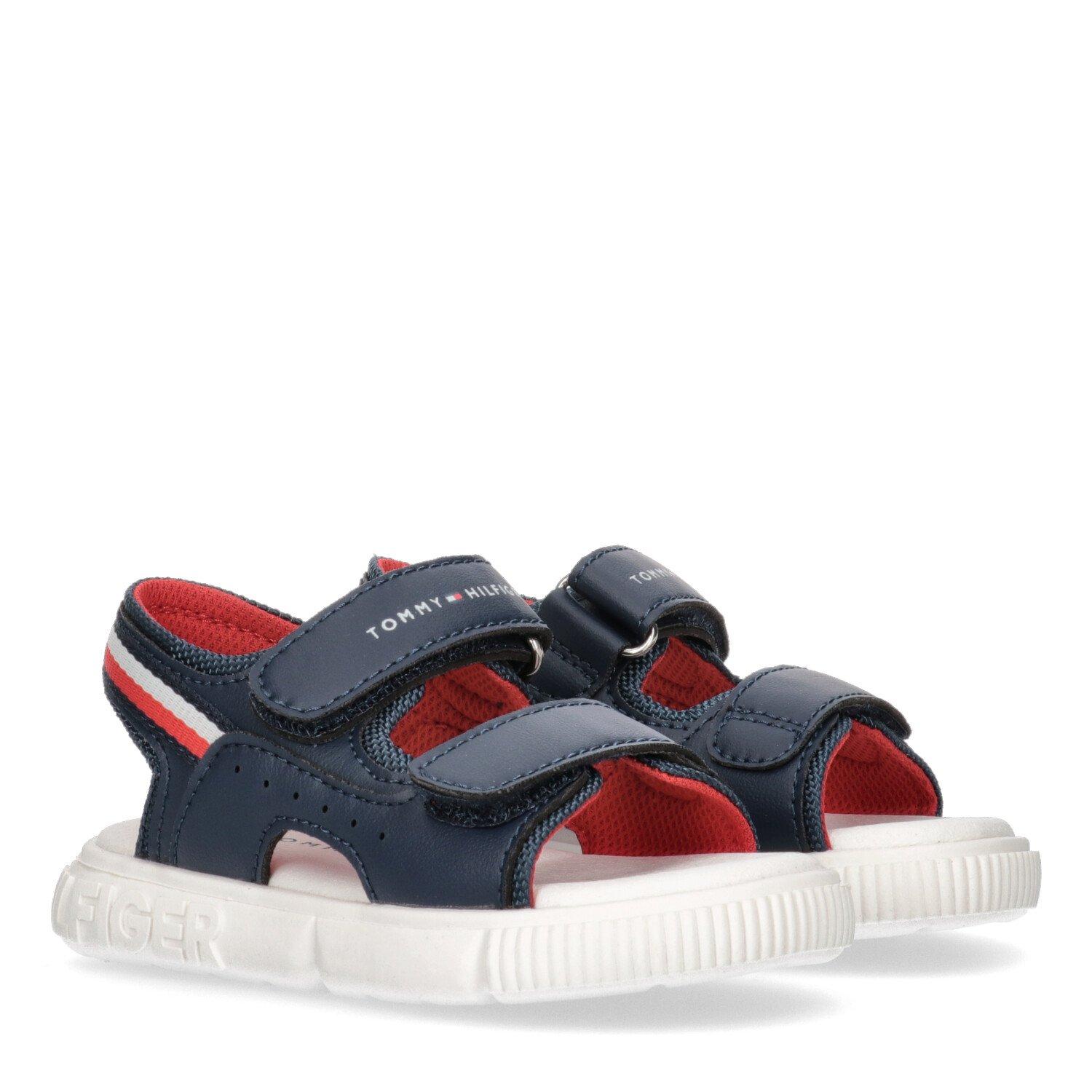 Blu 800 - Tommy Hilfiger - Velcro Stripe Sandals Infants - 2