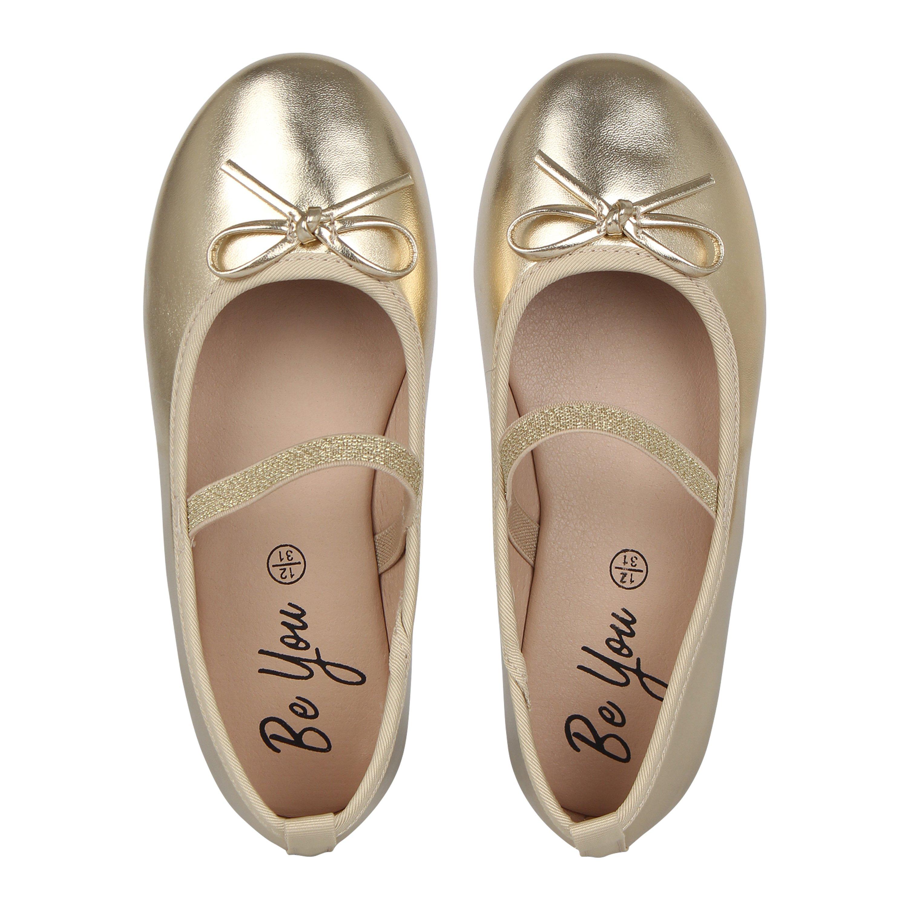 Gold - Be You - Studio Girls Metallic Ballet Pump - 5