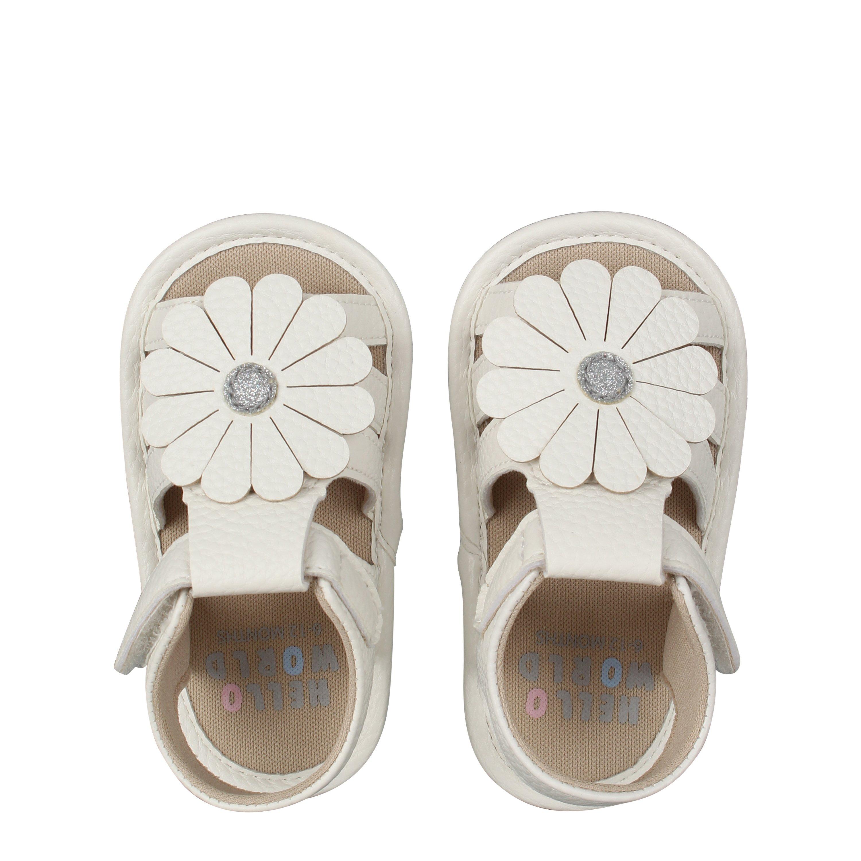 Branco - Hello World - Floral Pram Sandal - 5