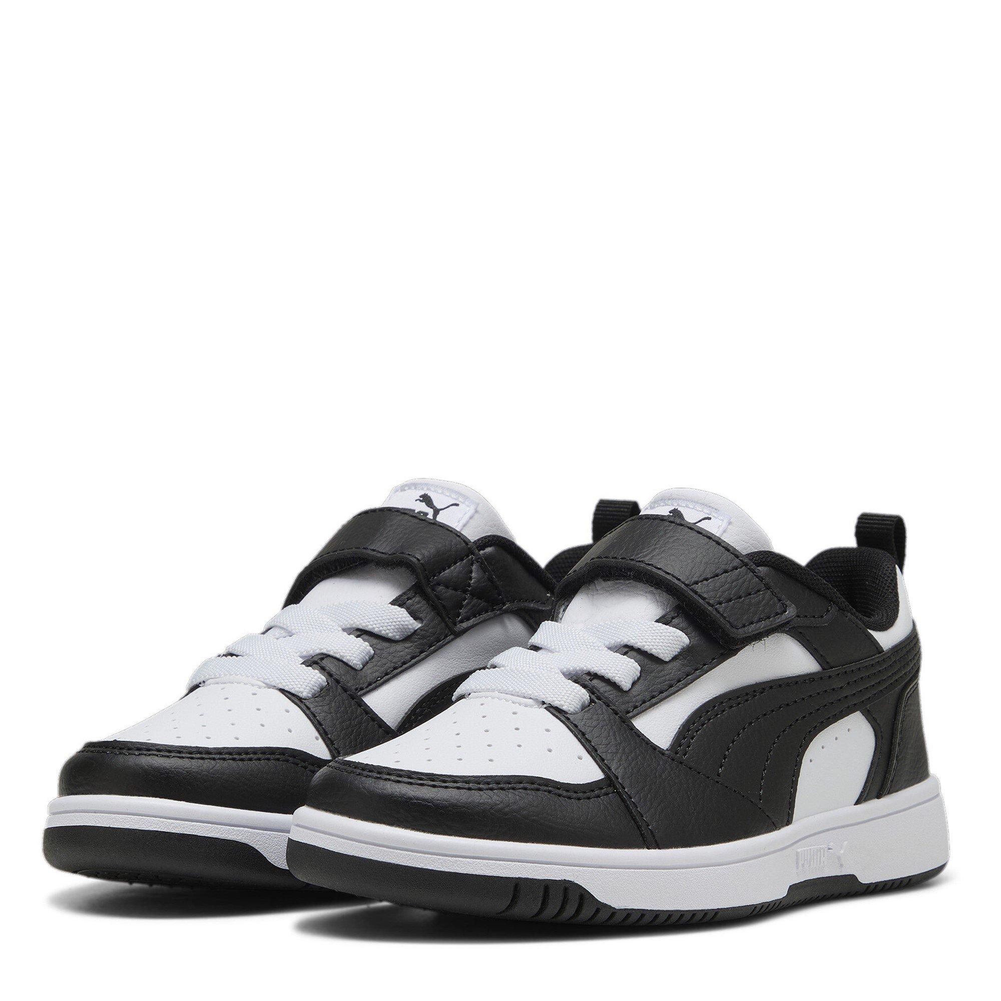 Puma  Kids Rebound V6 Lo Ac+ Ps - White/Black - 1.5 (34)