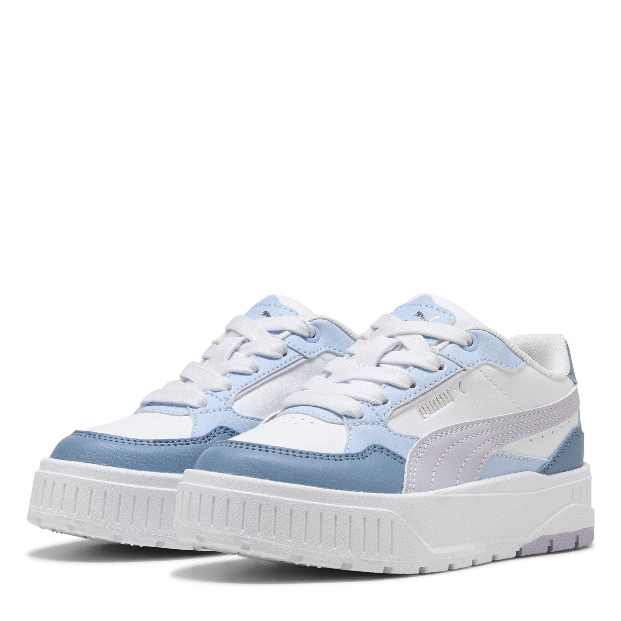 Puma Girls Kids Karmen Low-Top Trainers - White/Lilac - C10 (28)