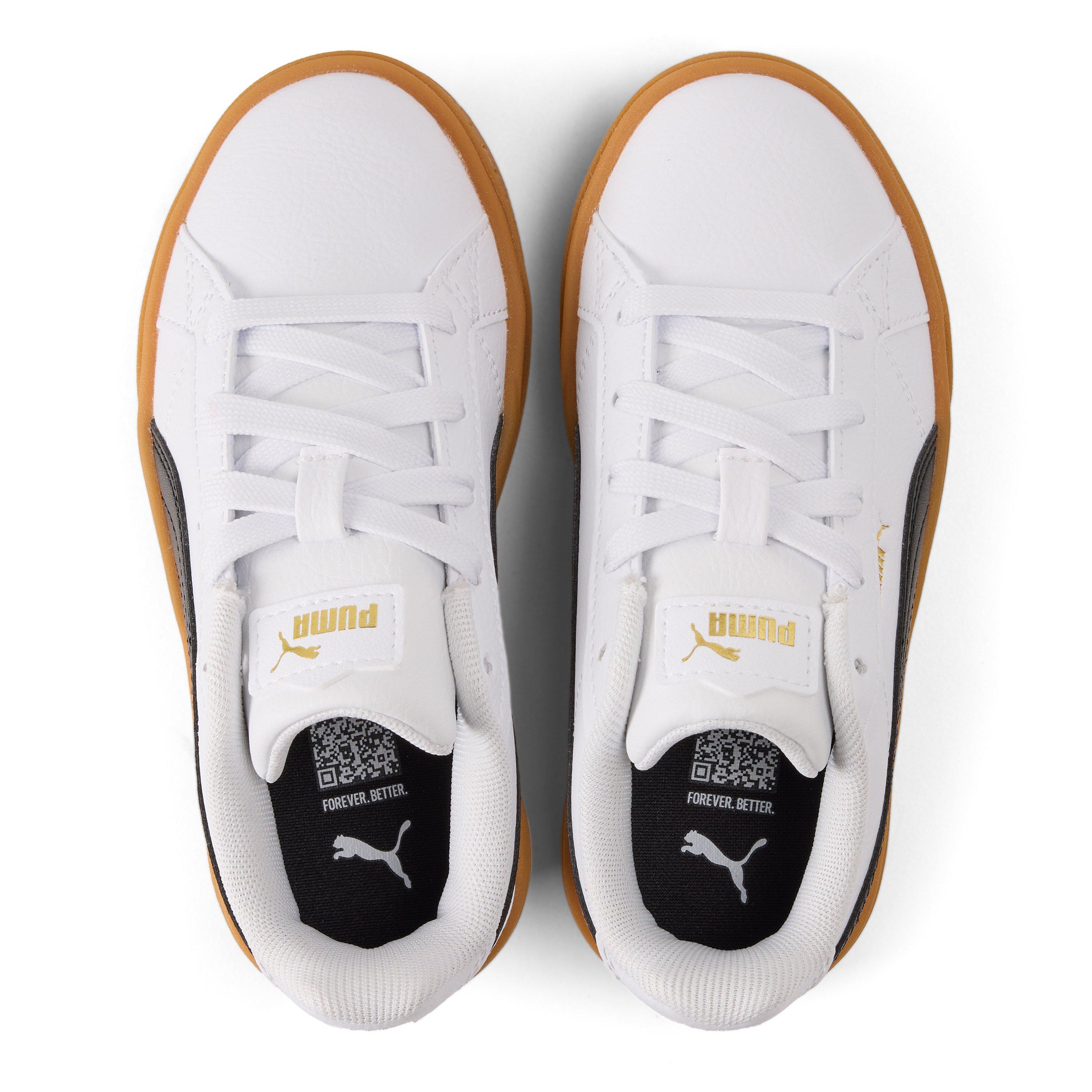 Wht/Blk/Gum - Puma - Kids Karmen Low-Top Trainers - 4