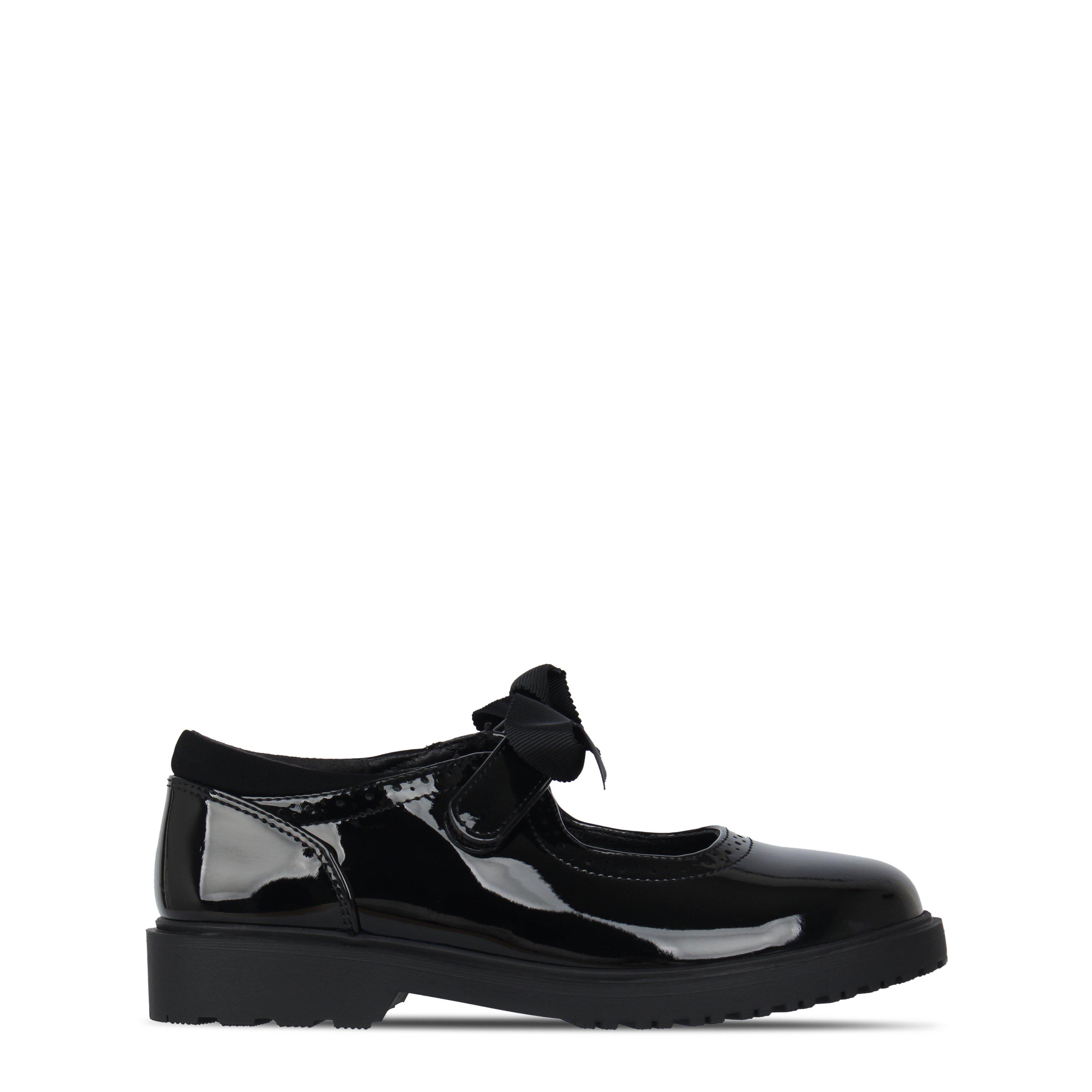 Miso Girls Chunky Mary Janes Childrens - Black Patent - C10 (28)