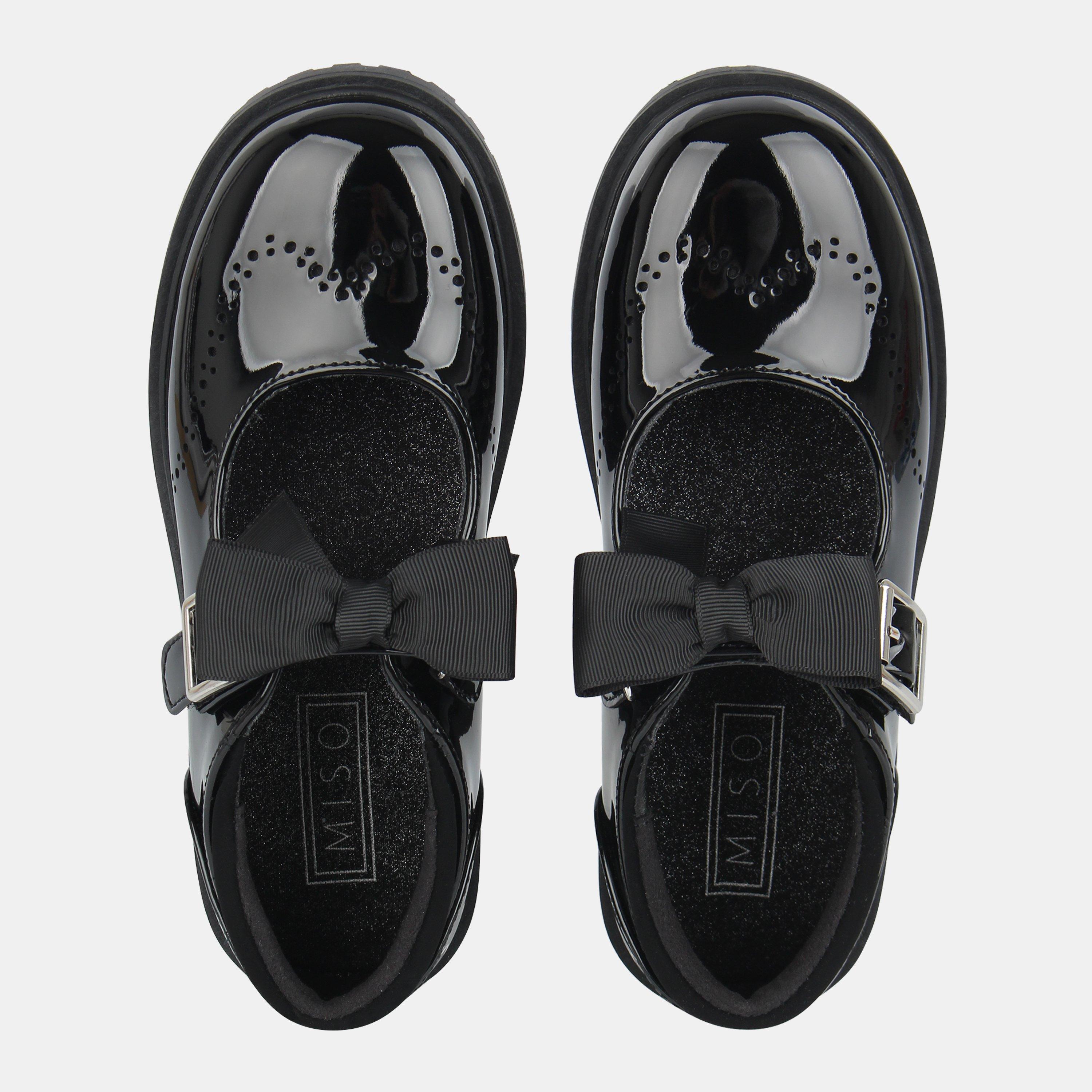 Zwart - Miso - Chunky Mary Janes Childrens - 4