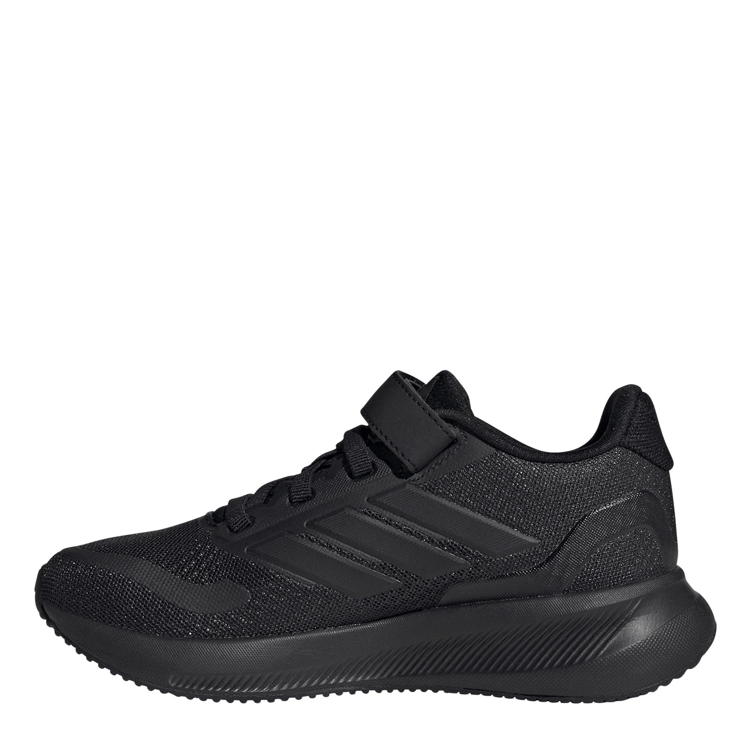 Triple Black - adidas - Runfalcon 5 EL Childrens Trainers - 2