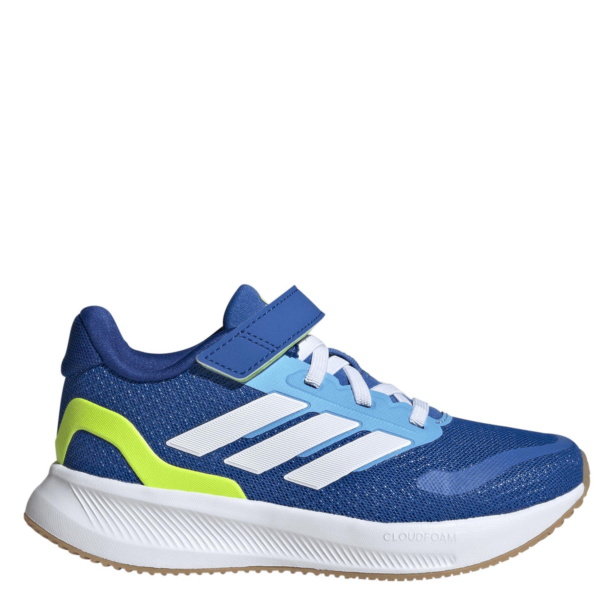 Adidas Boys Runfalcon 5 El Childrens Trainers - Royal/Lemon - C10 (28)