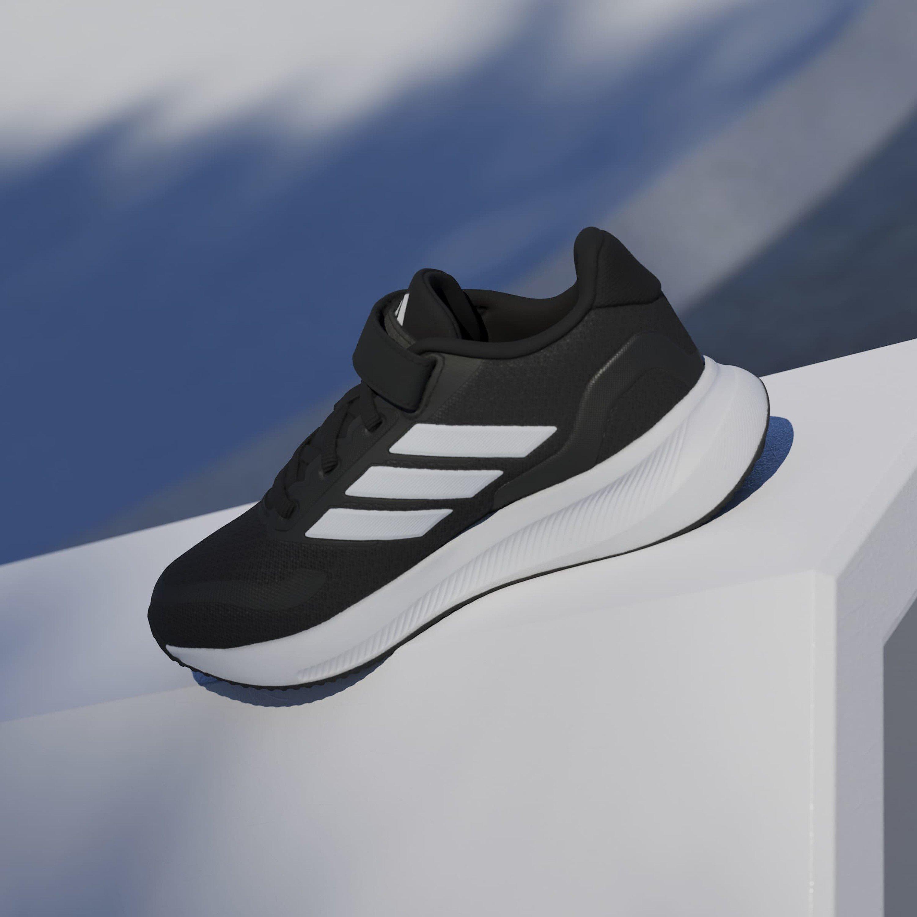 Sort/Hvid - adidas - Runfalcon 5 EL Childrens Trainers - 14