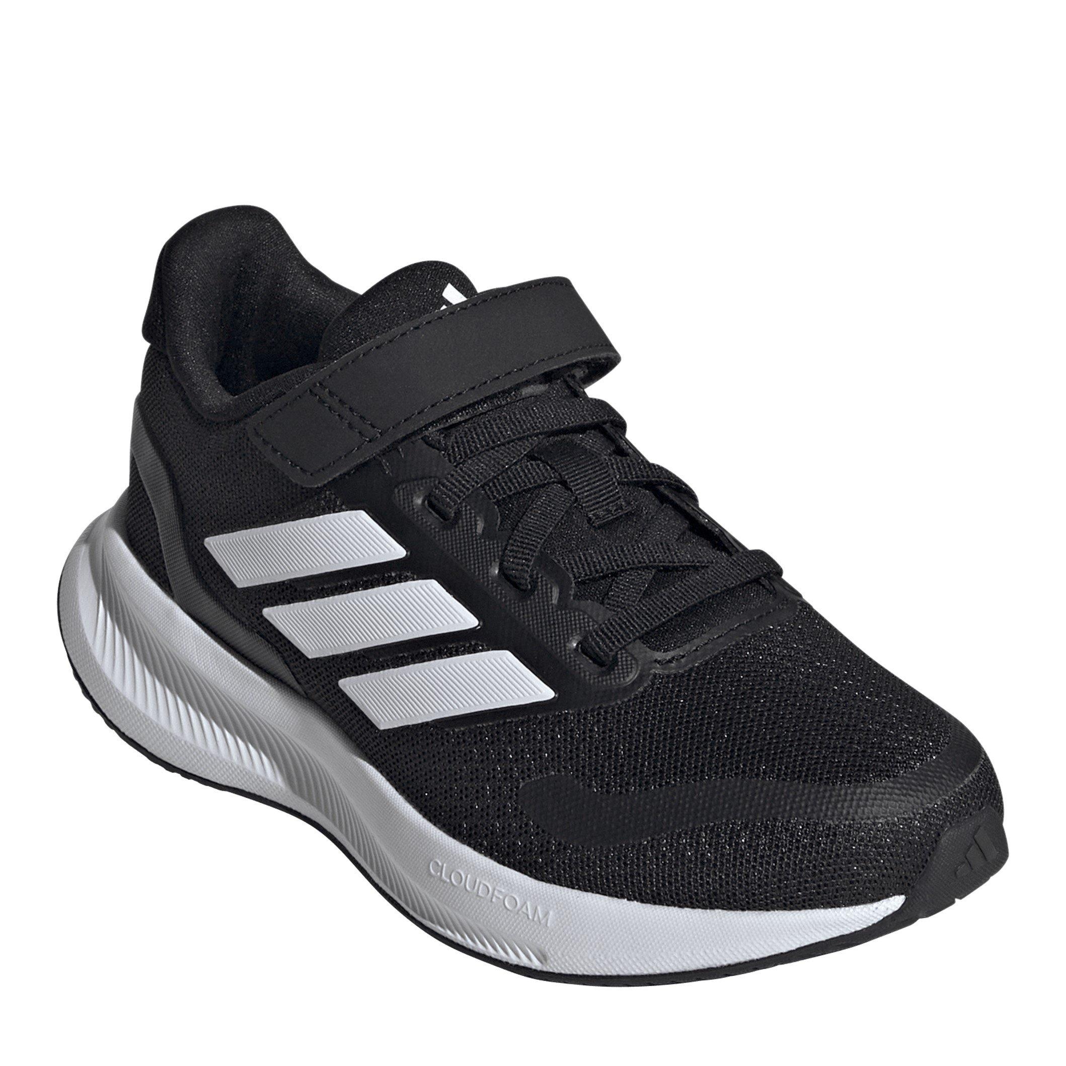 Sort/Hvid - adidas - Runfalcon 5 EL Childrens Trainers - 3