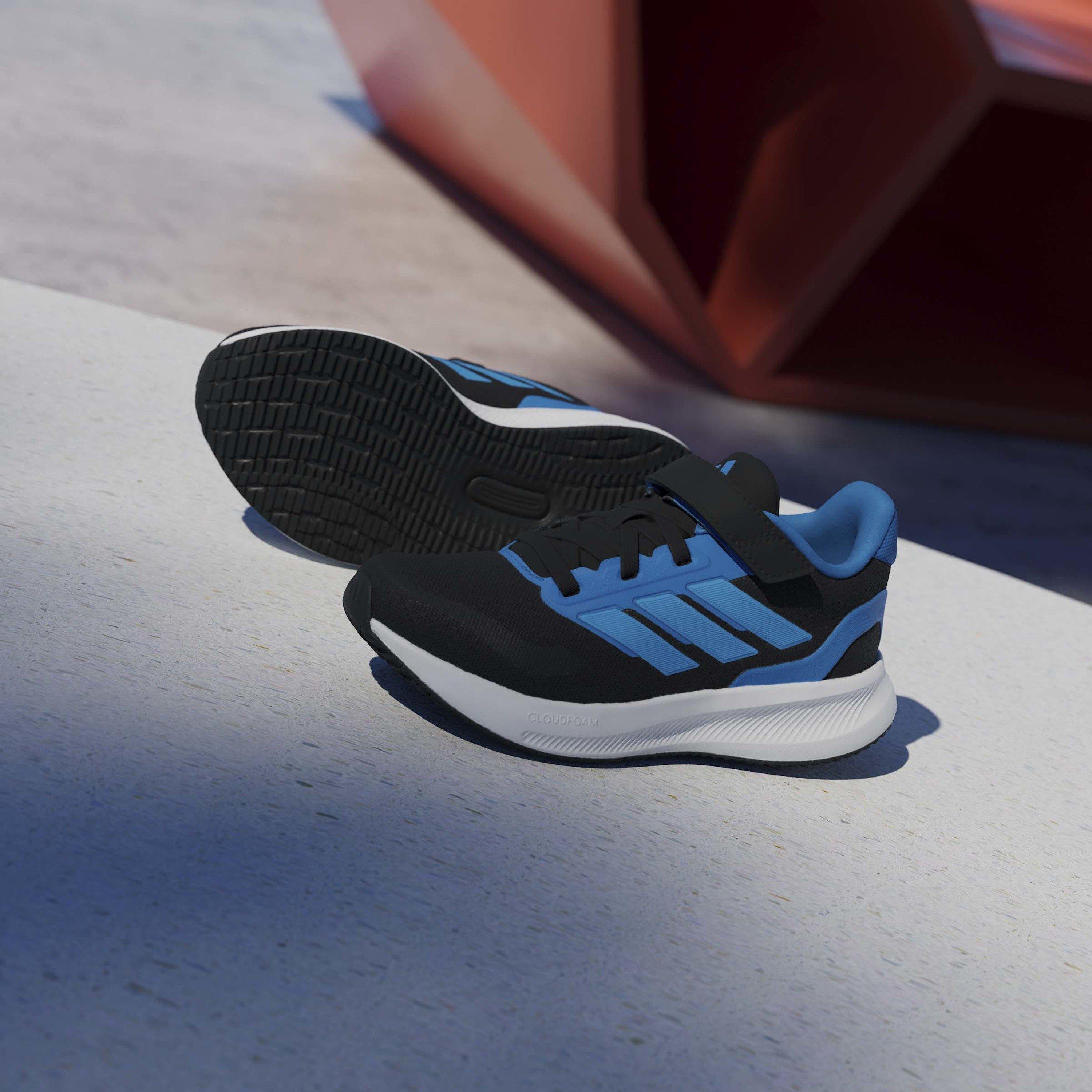 Schwarz/Blau - adidas - Runfalcon 5 EL Childrens Trainers - 11