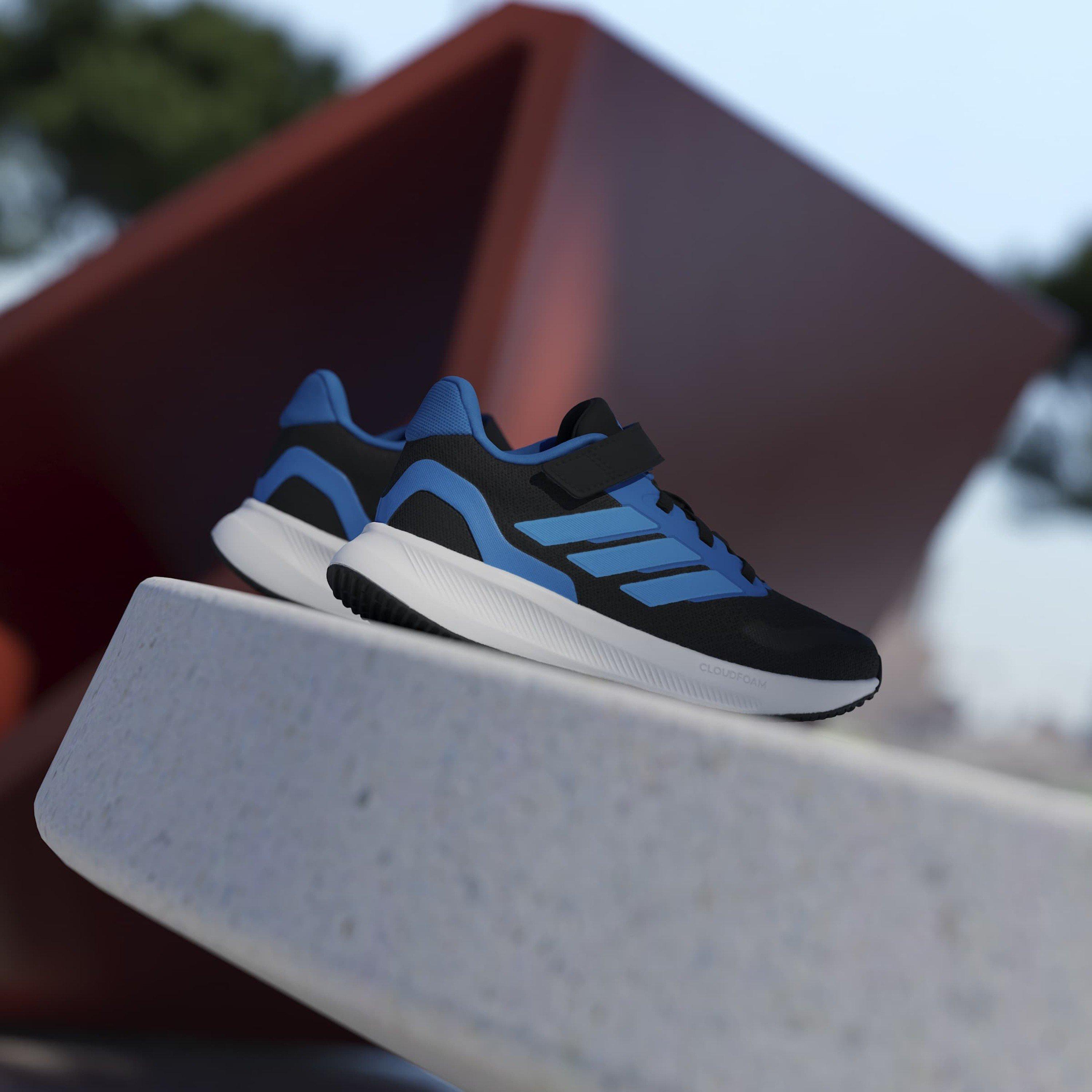 Schwarz/Blau - adidas - Runfalcon 5 EL Childrens Trainers - 13