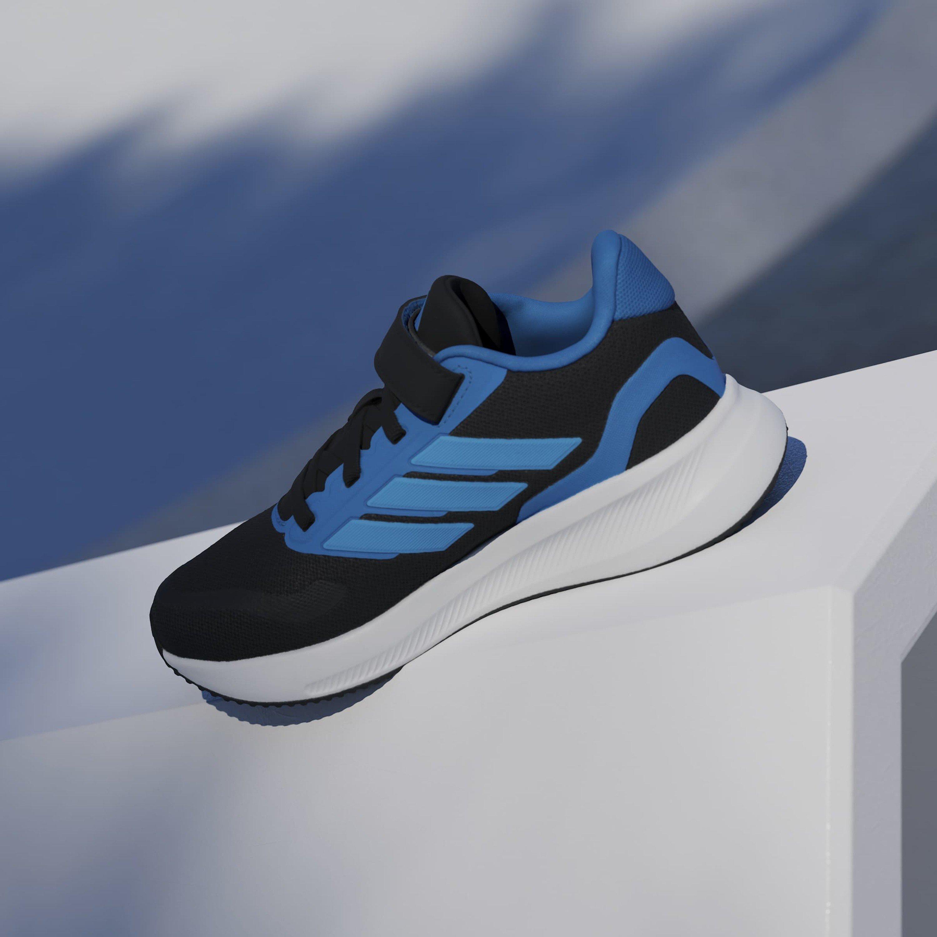 Schwarz/Blau - adidas - Runfalcon 5 EL Childrens Trainers - 14