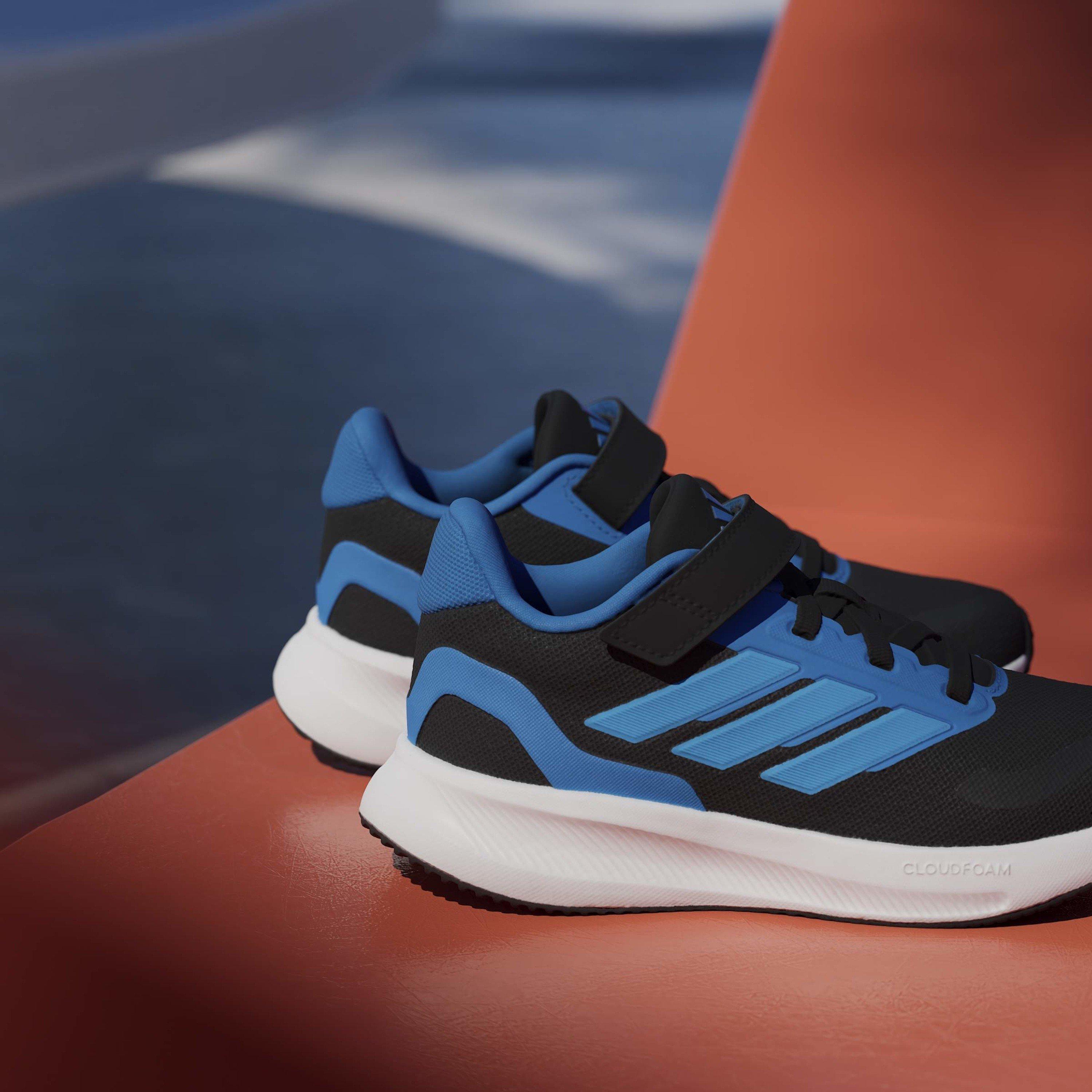 Schwarz/Blau - adidas - Runfalcon 5 EL Childrens Trainers - 16