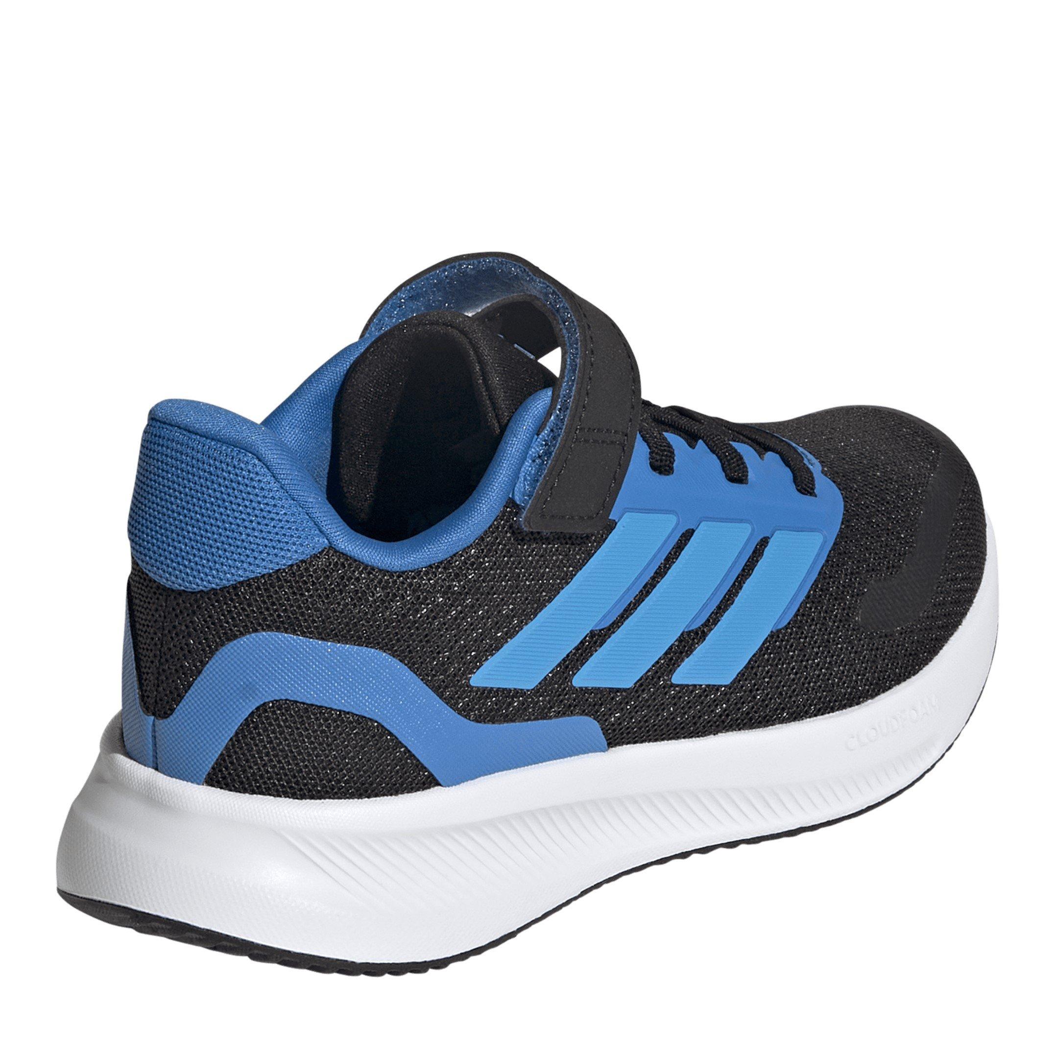 Schwarz/Blau - adidas - Runfalcon 5 EL Childrens Trainers - 4