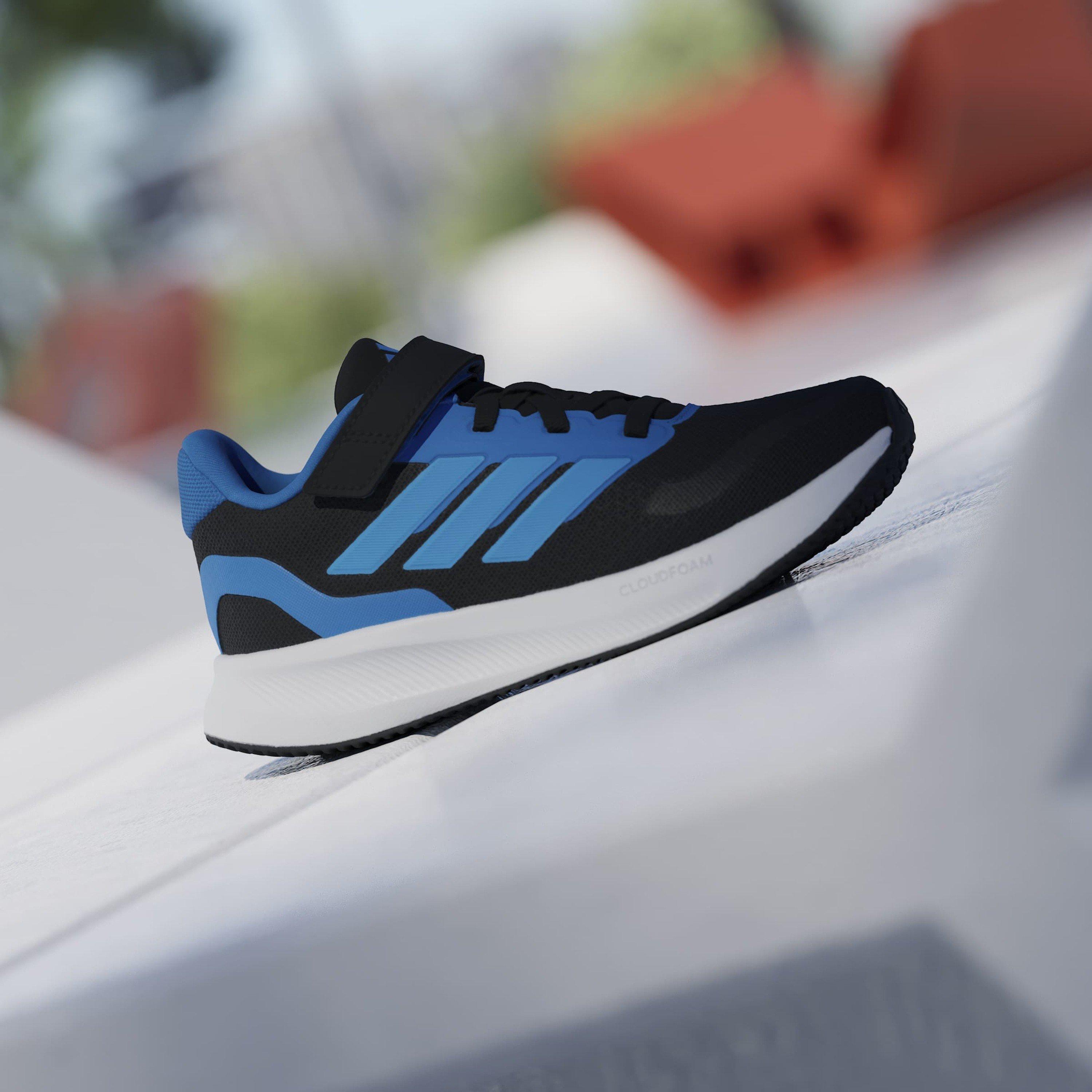 Schwarz/Blau - adidas - Runfalcon 5 EL Childrens Trainers - 10
