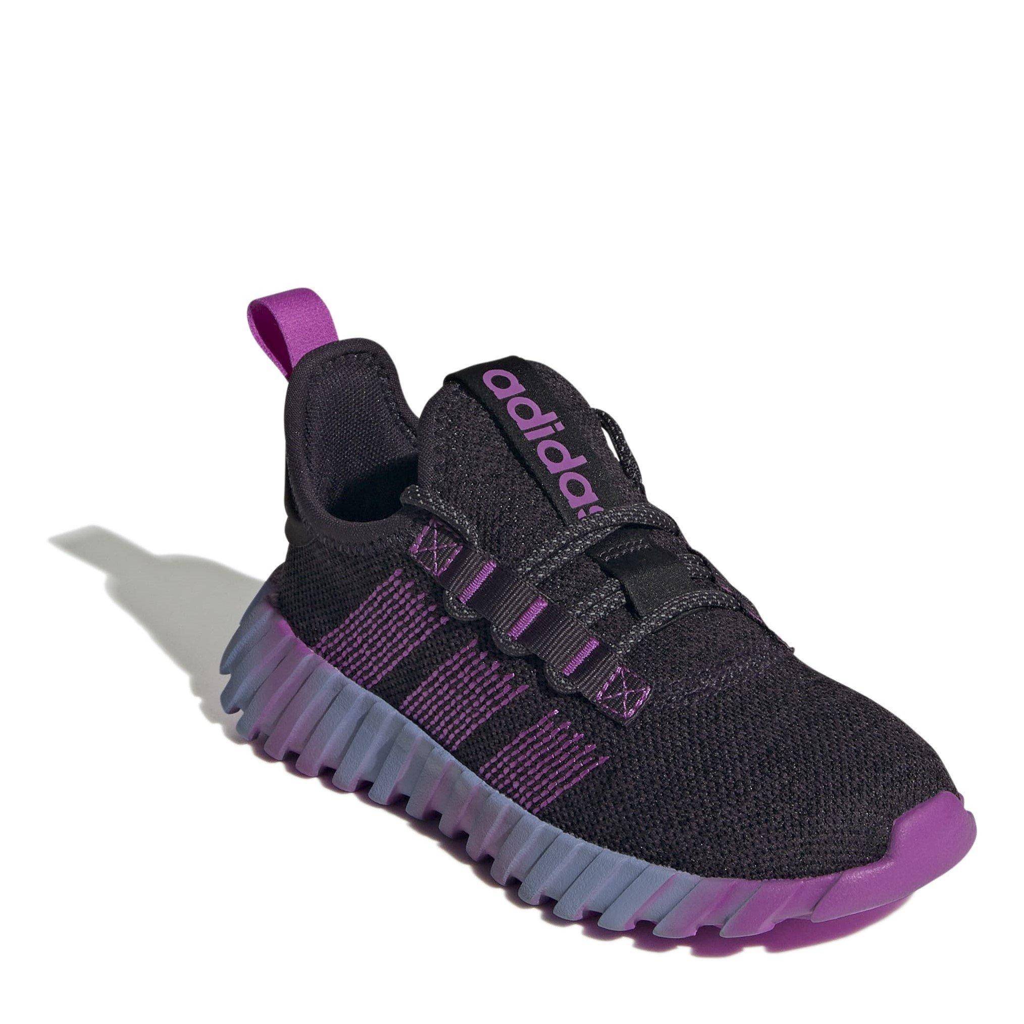 Schwarz/Lila - adidas - Kaptir Flow K Kids Trainers - 3