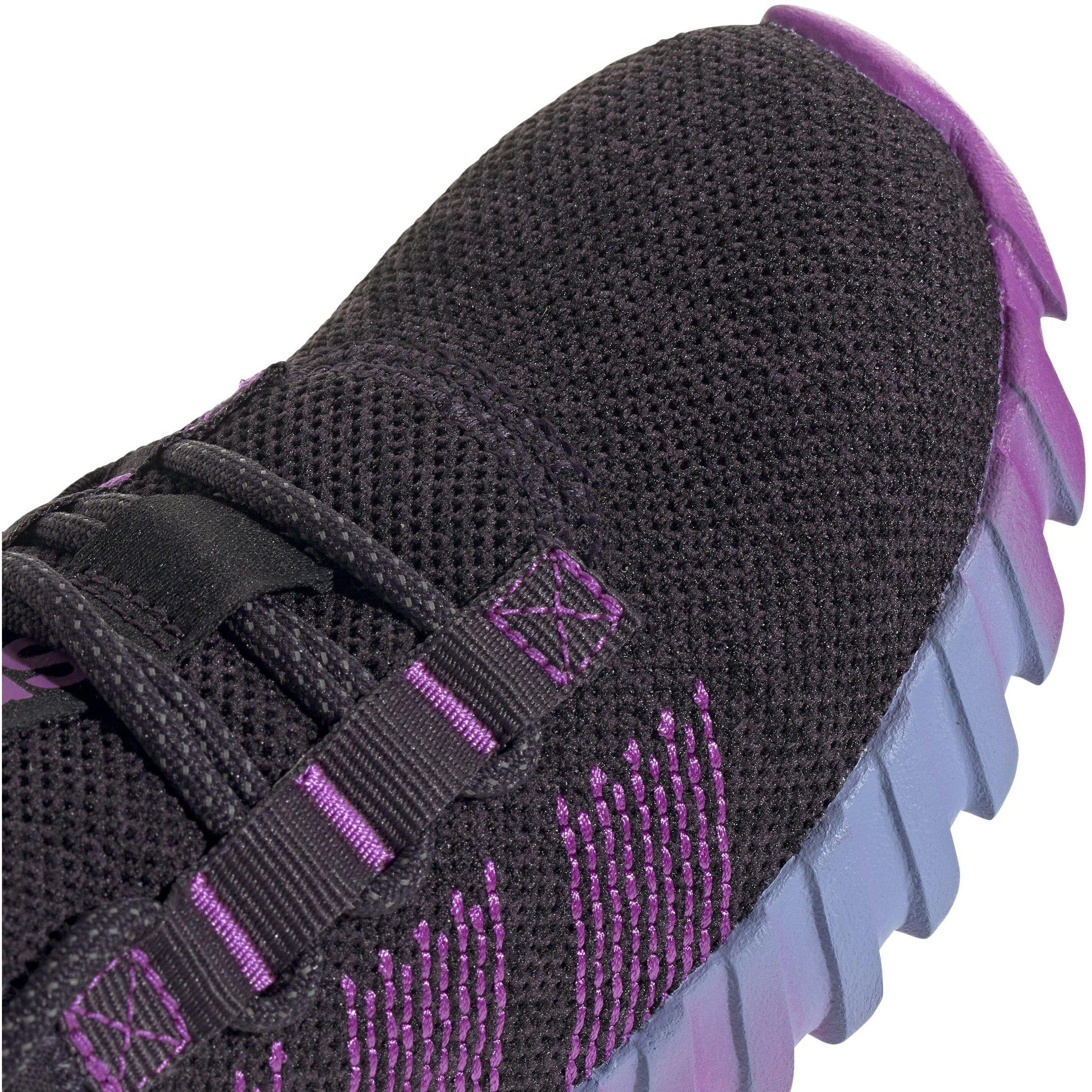 Schwarz/Lila - adidas - Kaptir Flow K Kids Trainers - 8